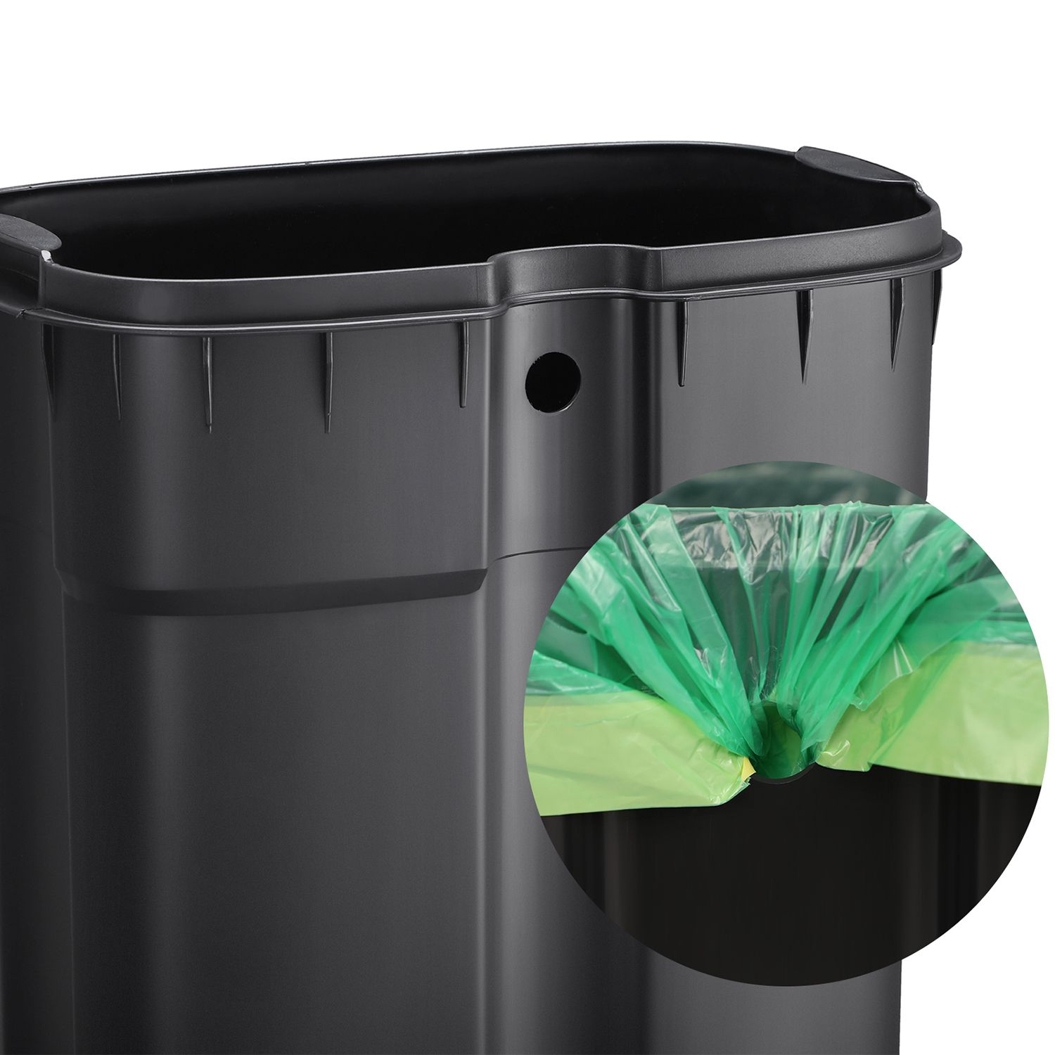 Kitchen Rubbish Bin, 30 L Pedal Bin with Plastic Inner Bucket, Lid, Soft Close, Odour Control, Smoky Grey LTB03GS - Image 5