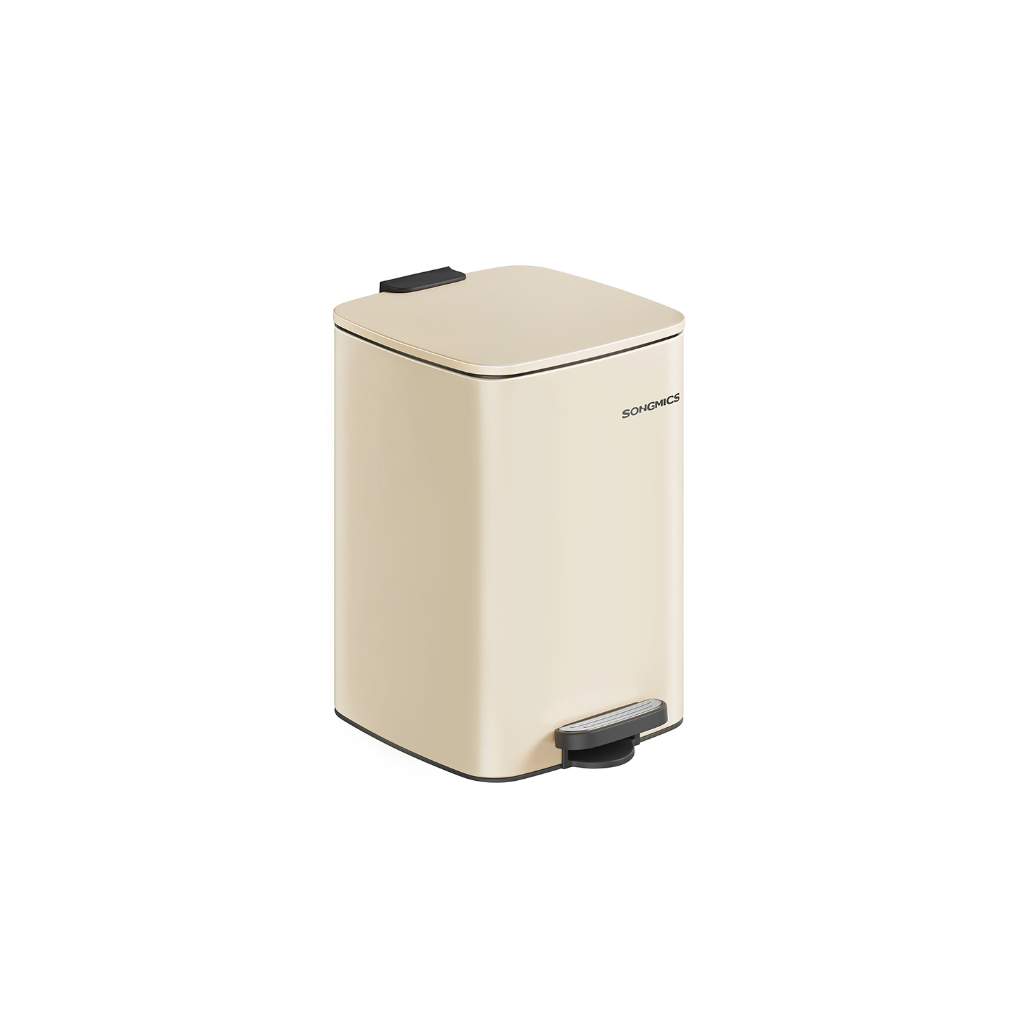 20 litre steel waste bin sand beige
