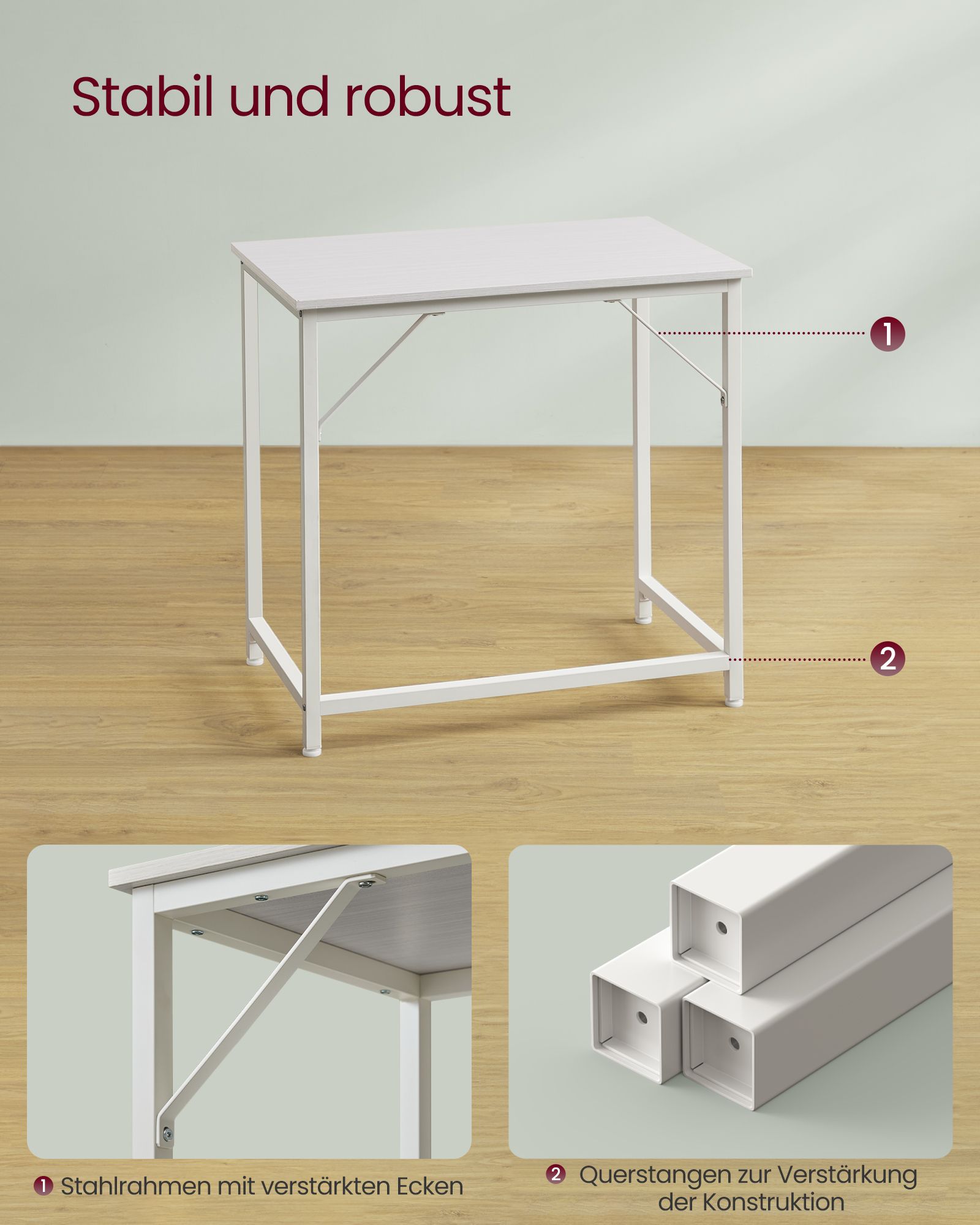 Desk industrial design greige-black - Image 4