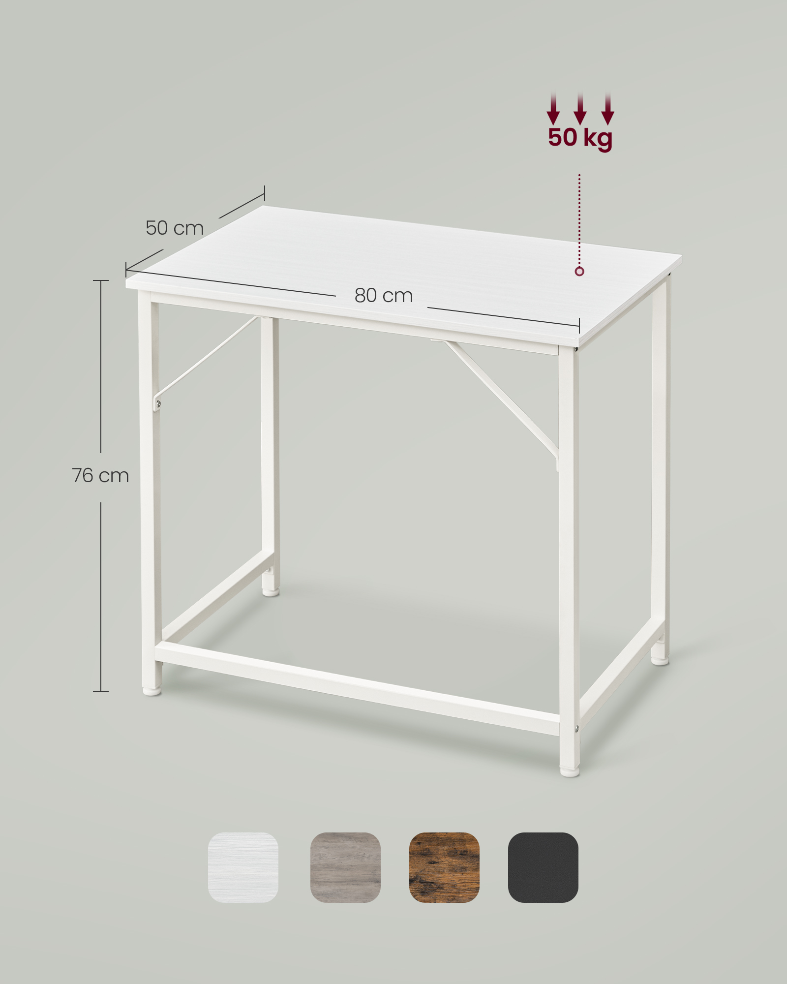 Desk industrial design greige-black - Image 6