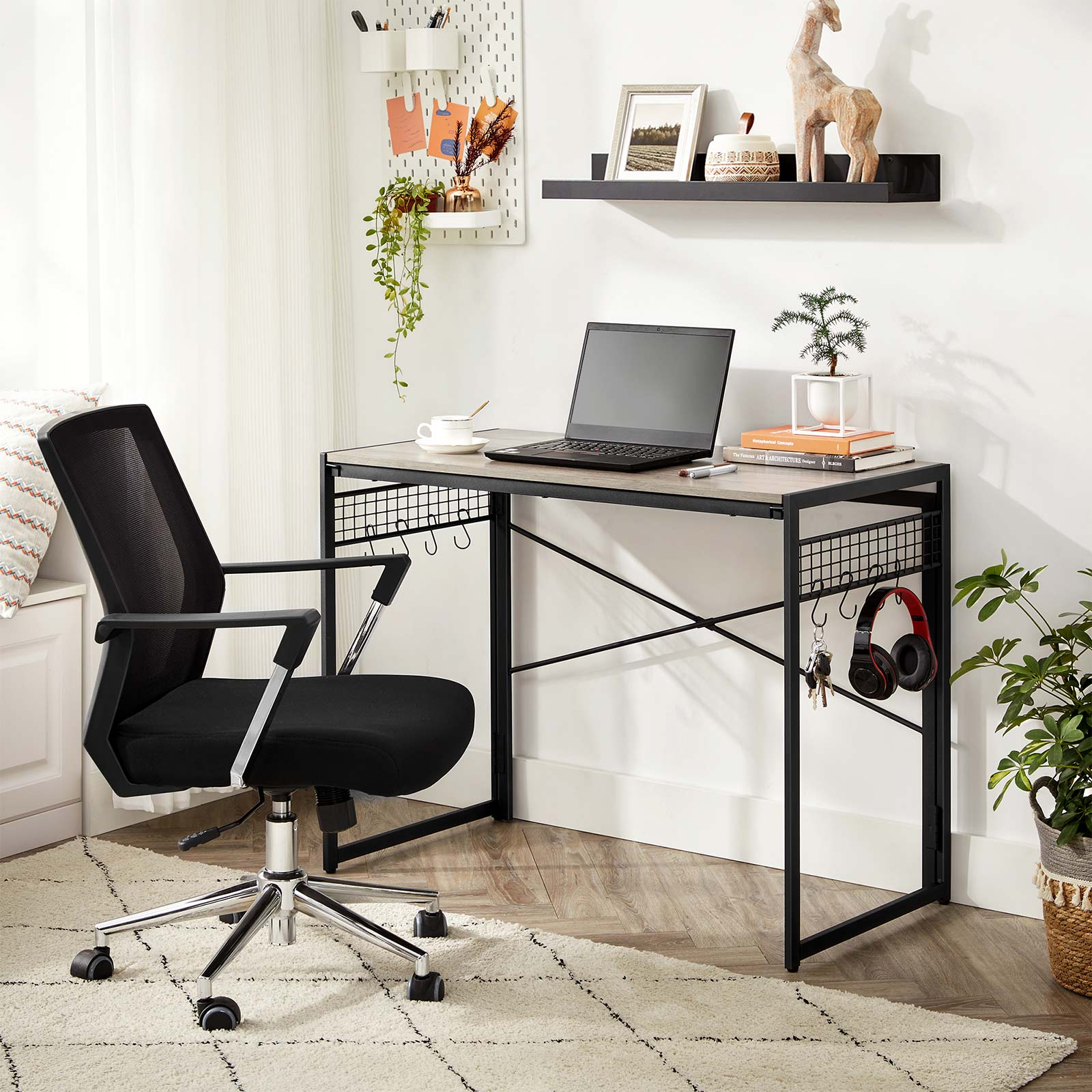 Desk with metal frame - Image 2