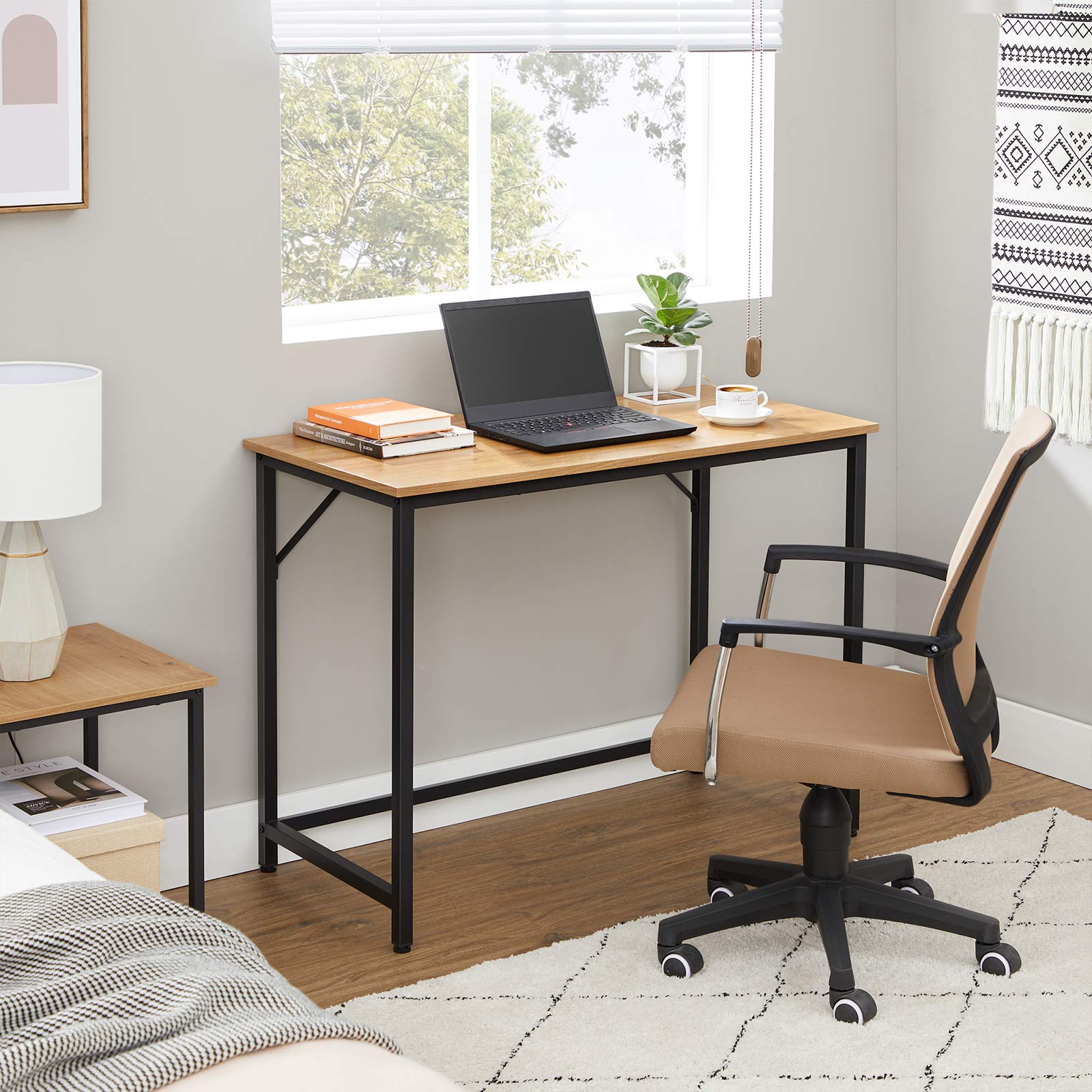 Desk with metal frame - Image 3