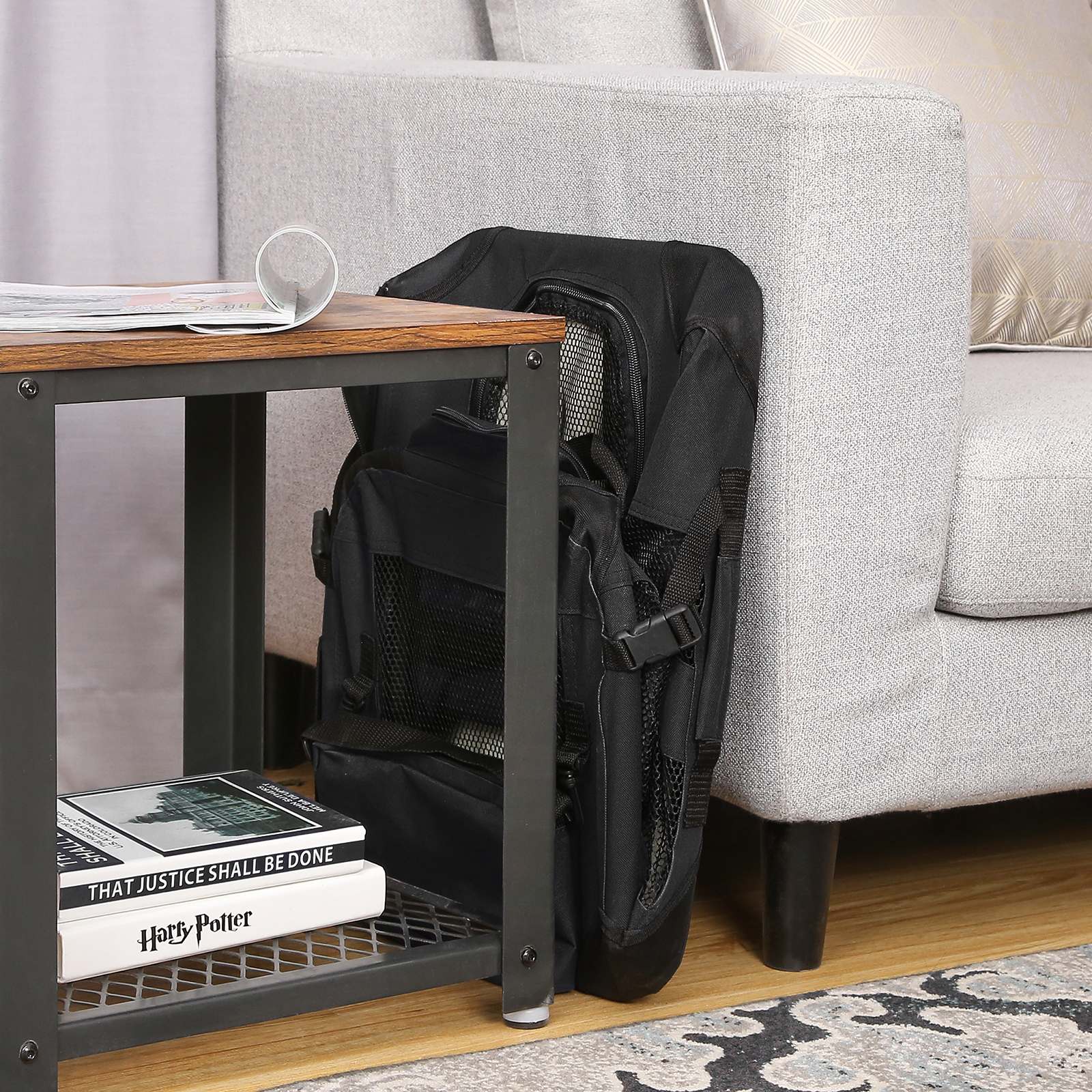 Dog Carrier, Folding Fabric Pet Carrier, 50 x 35 x 35 cm, Black - Image 3