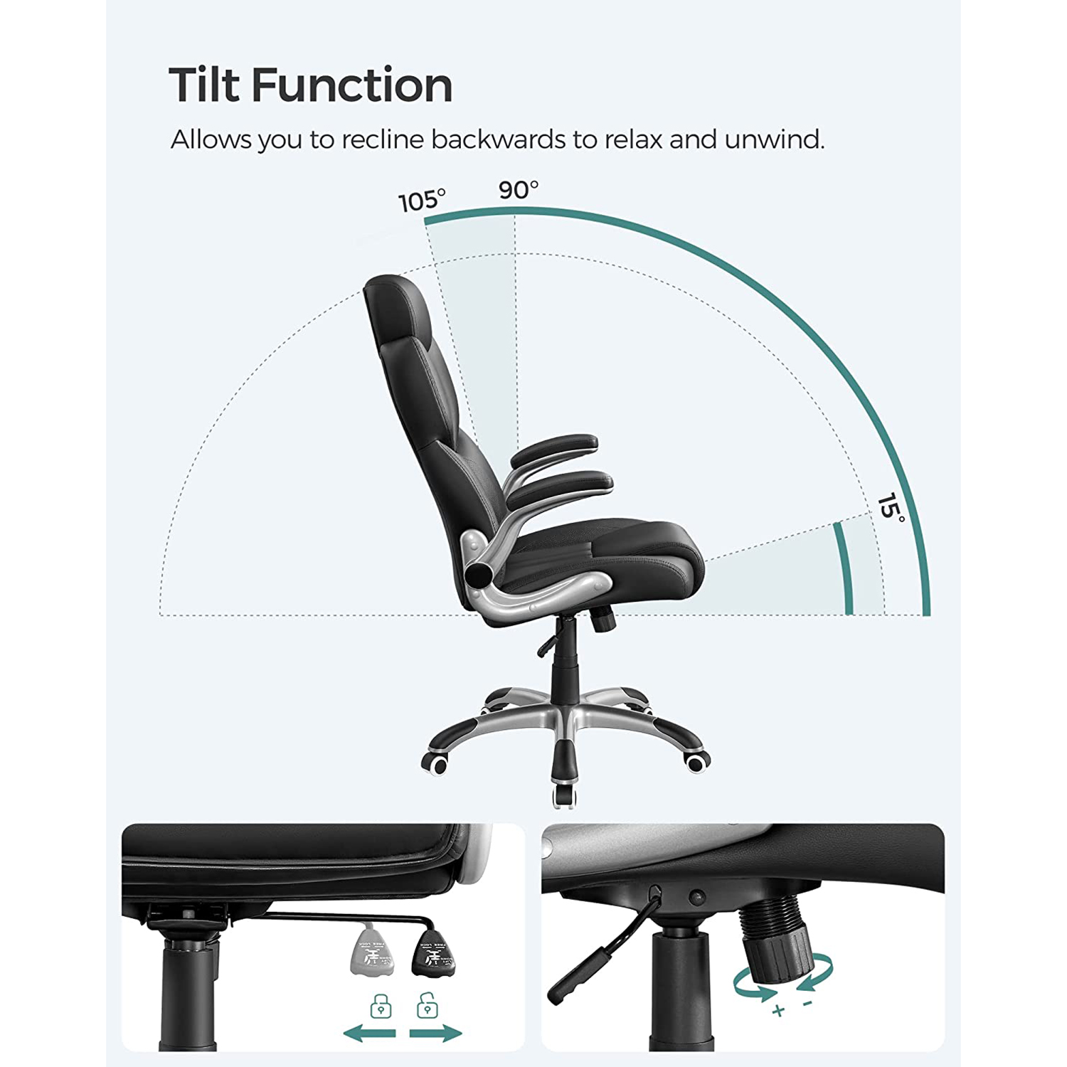 Office Racing Chair Black - Image 3