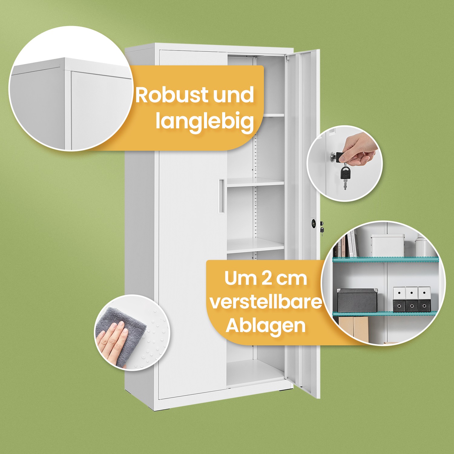 Arkivskab, multifunktionsskab, opbevaringsskab - Billede 4