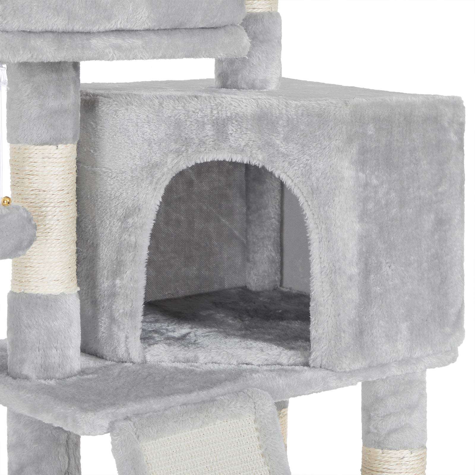 Kattetræ, Cat Condo 115 cm, kradseplade, lysegrå - Billede 6