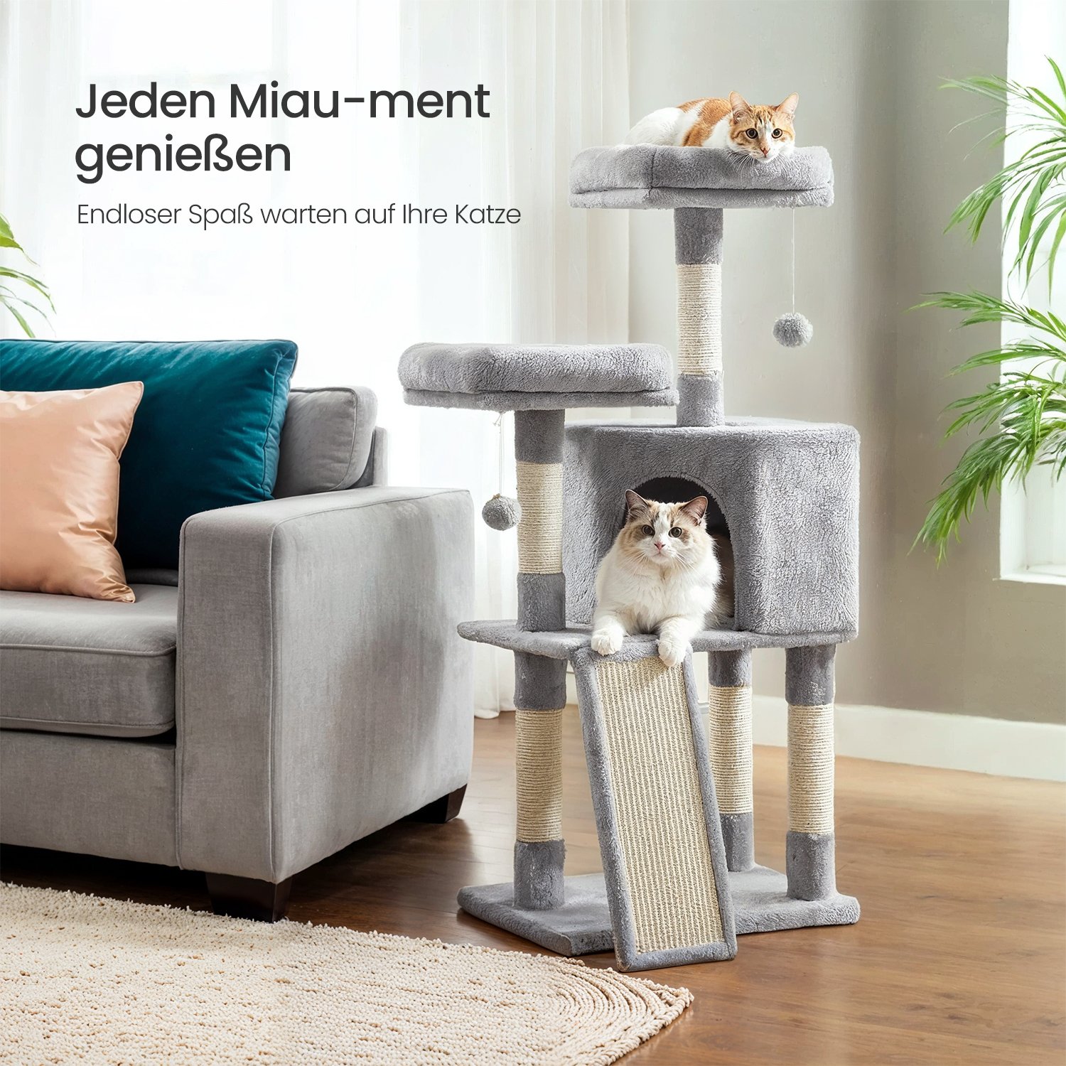 Scratching post, cat tree, 115 cm - Image 2