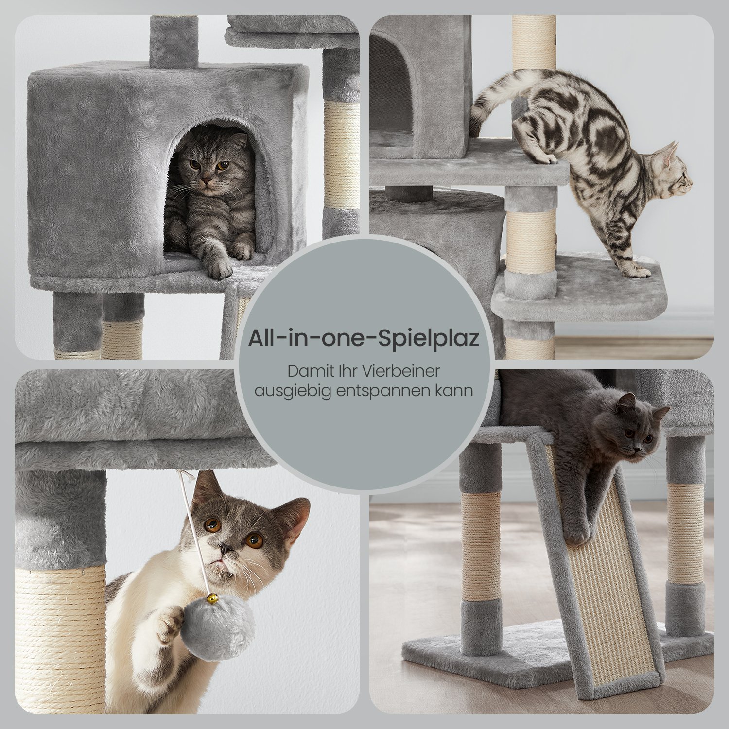 Scratching post, cat tree, 115 cm - Image 4