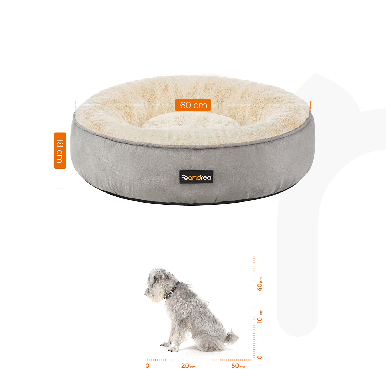 Hundeseng Ø 60 cm donutform - Billede 6