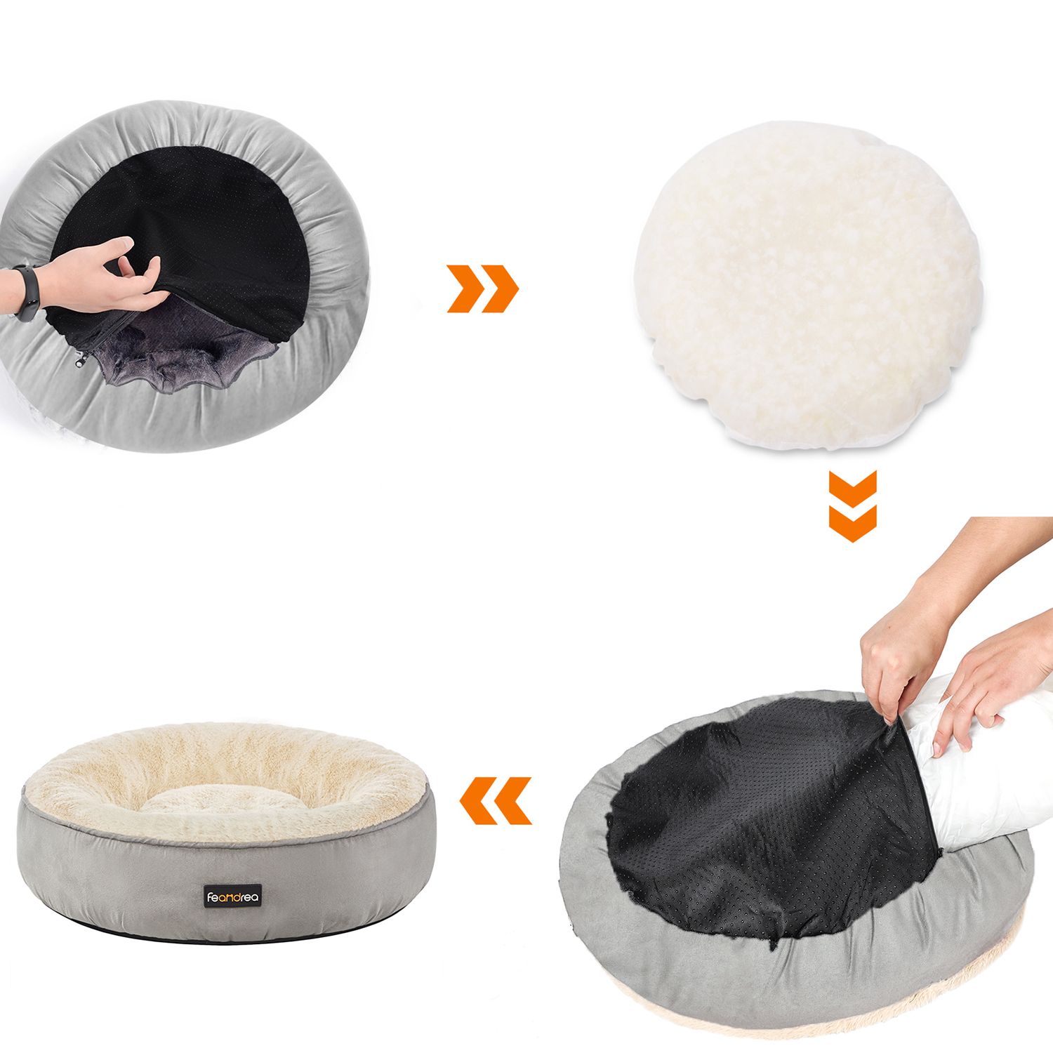 Dog bed Ø 70 cm donut shape - Image 2