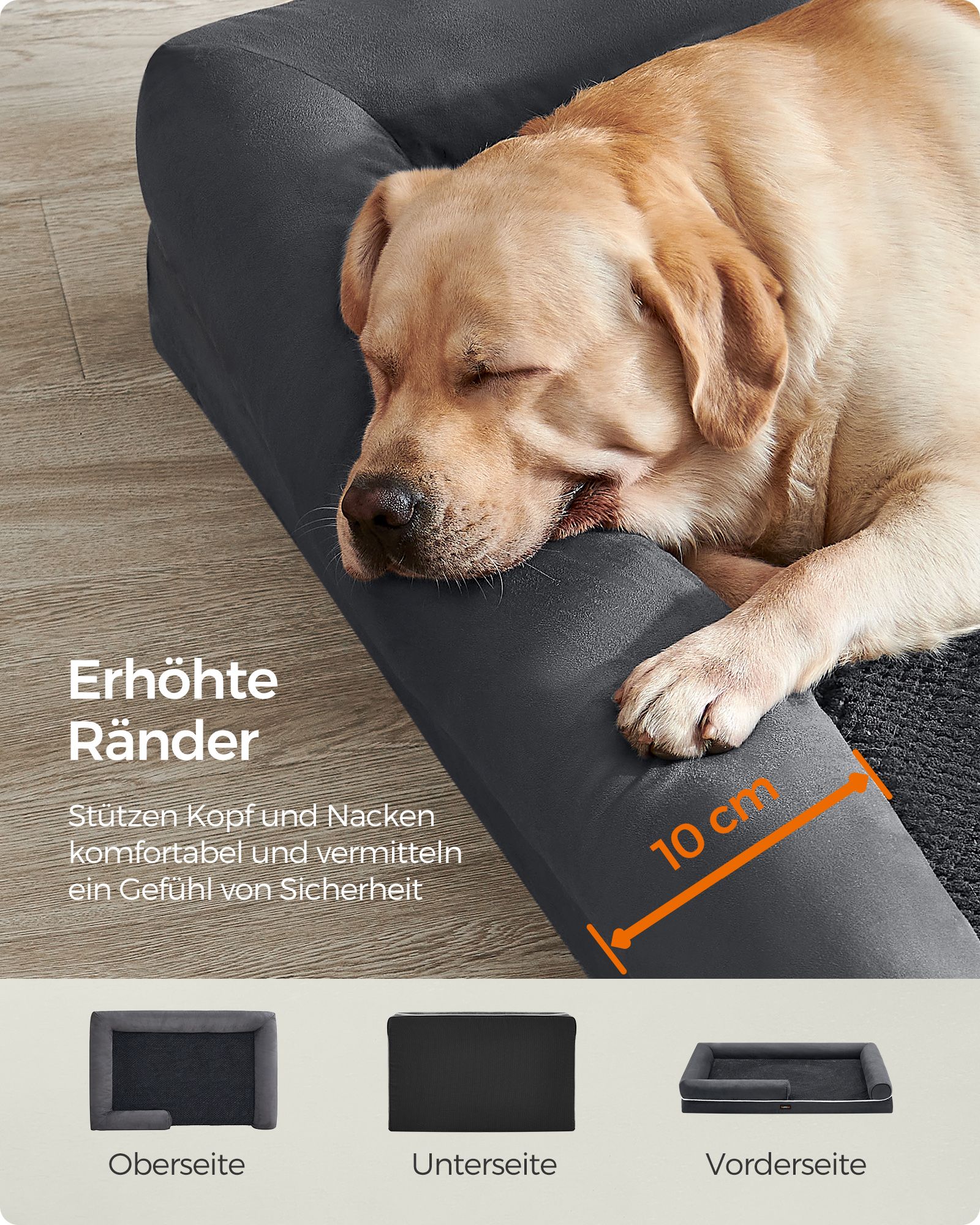 Ortopædisk hundeseng Hundepude Hundekurv blød polstring - Billede 4