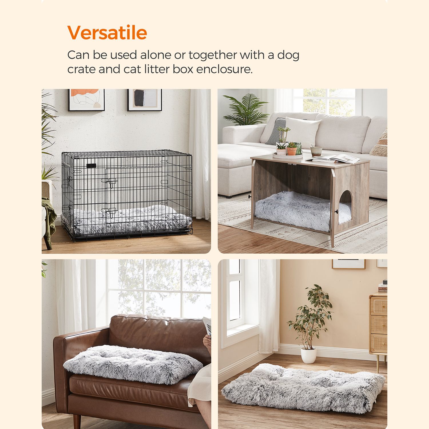 Hyggelig hundeseng 80 x 50 cm - Billede 4