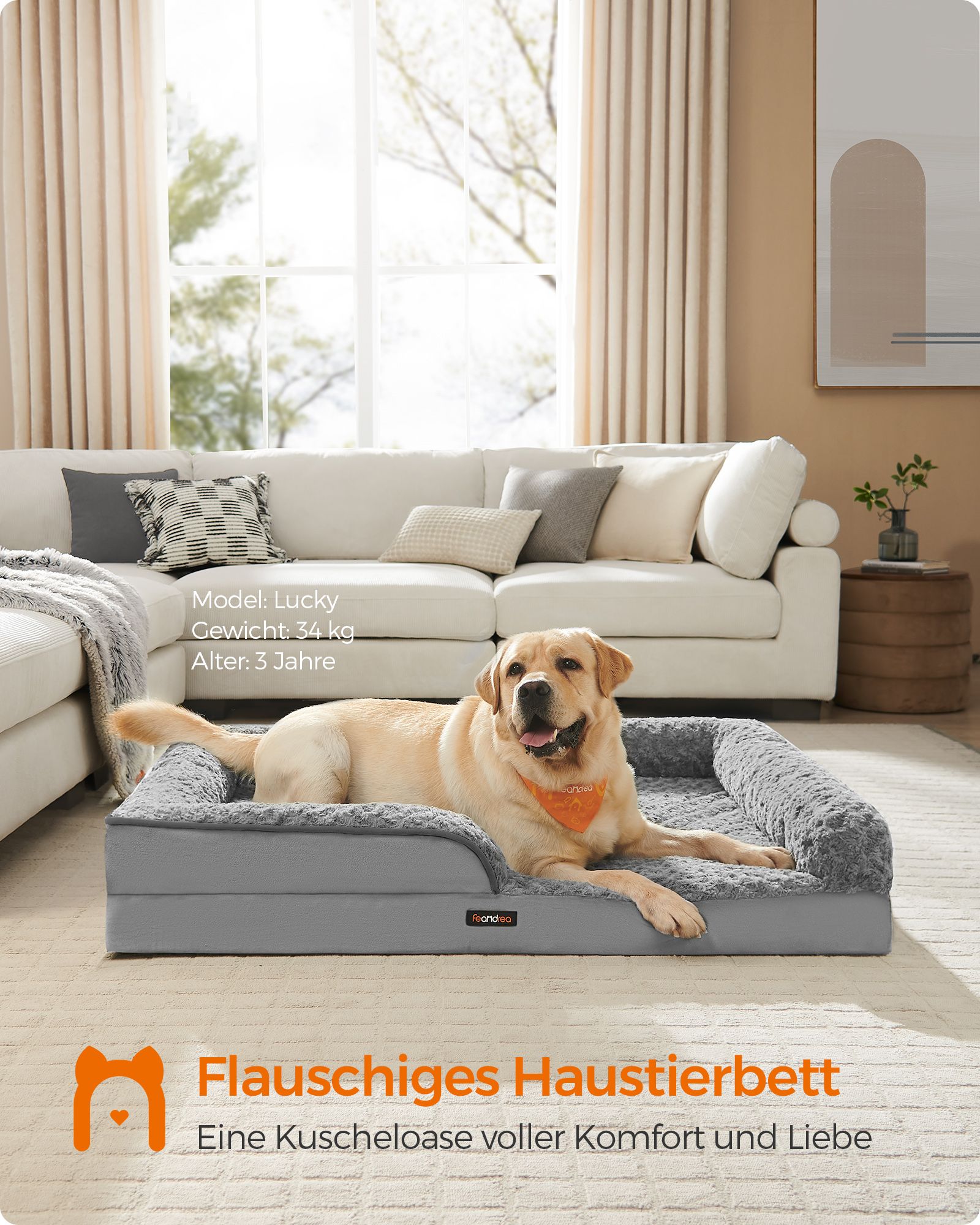 Ortopædisk hundeseng til store hunde - Billede 2