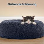 Fluffy hundeseng, donut-pude, vaskbar