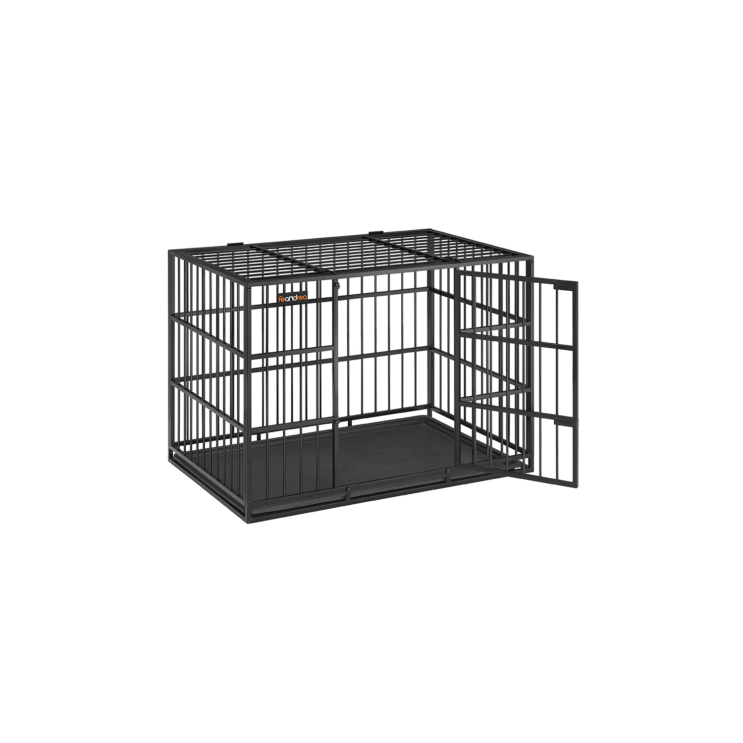 Hundbur 107 x 70 x 75 cm med löstagbar bottenbricka