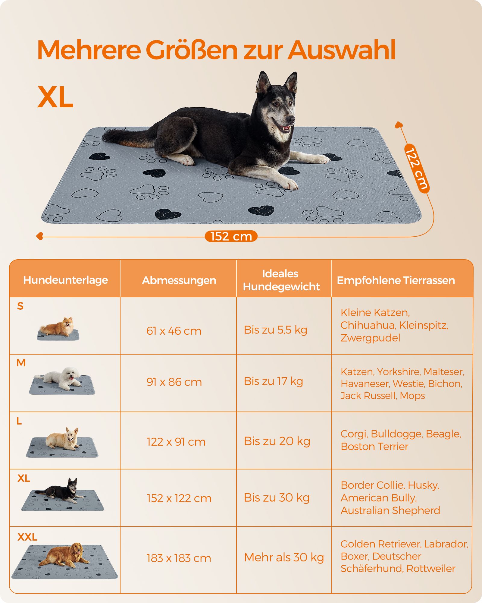 Puppy underlay washable 152 x 122 cm set of 2 XL - Image 5