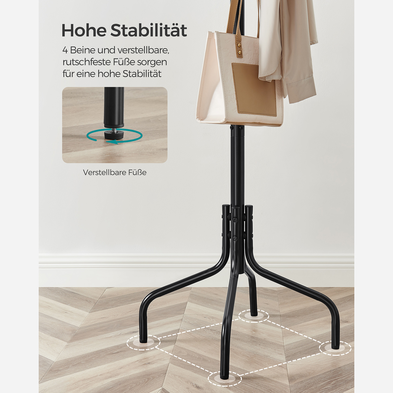 Klädhängare i metall svart - Bild 5