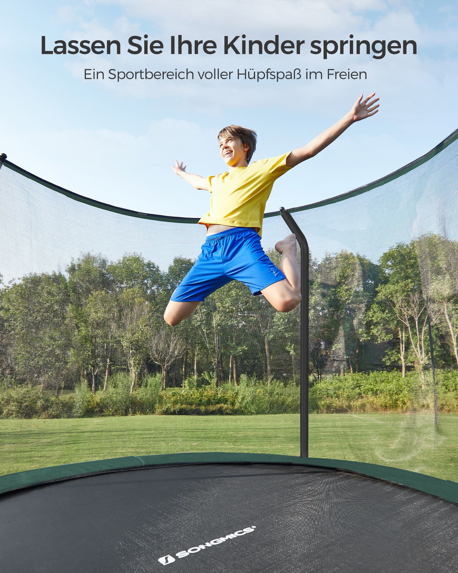 Trampolin stor Ø 366 cm med indvendigt net - Billede 2
