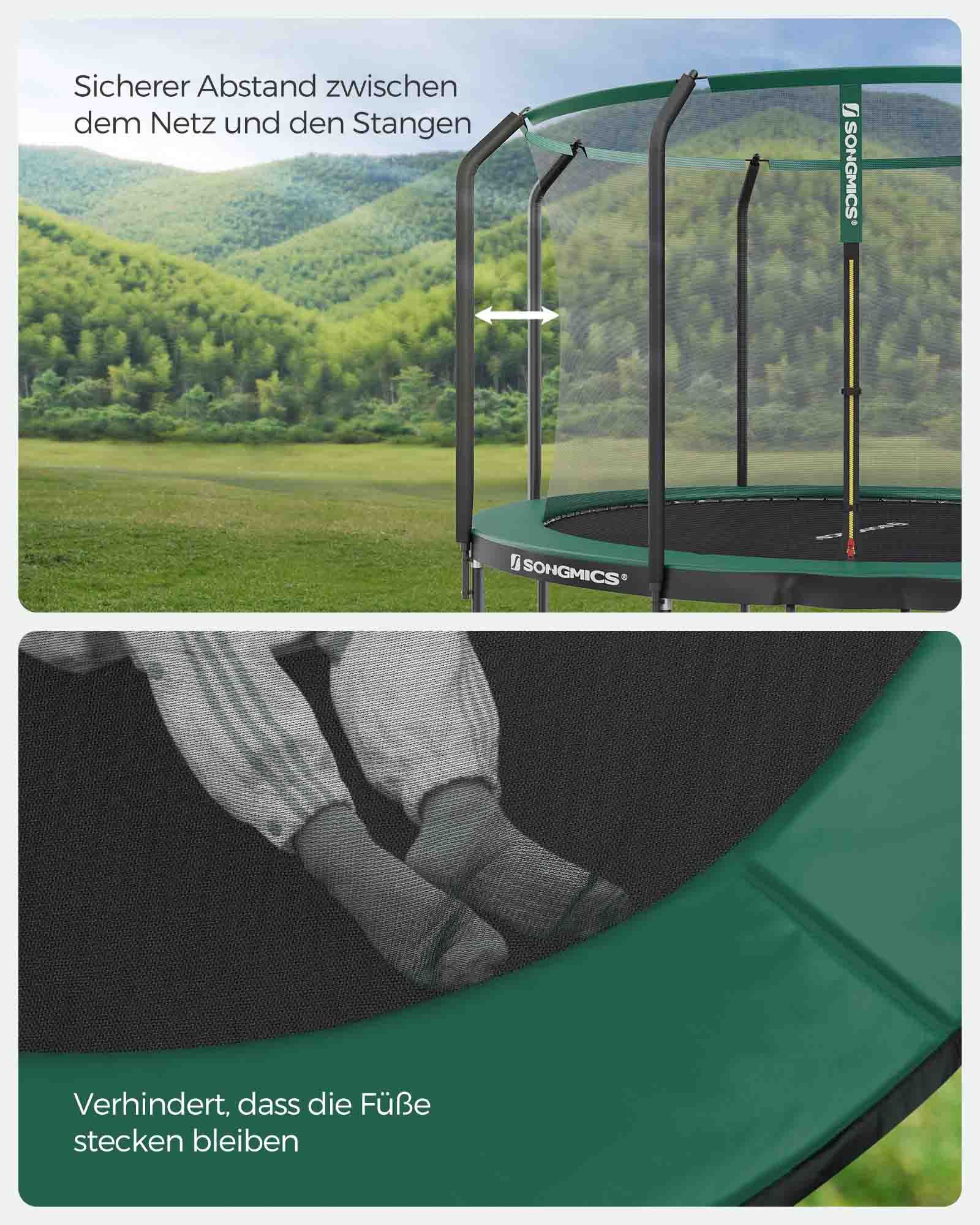 Trampolin stor Ø 366 cm med indvendigt net - Billede 3