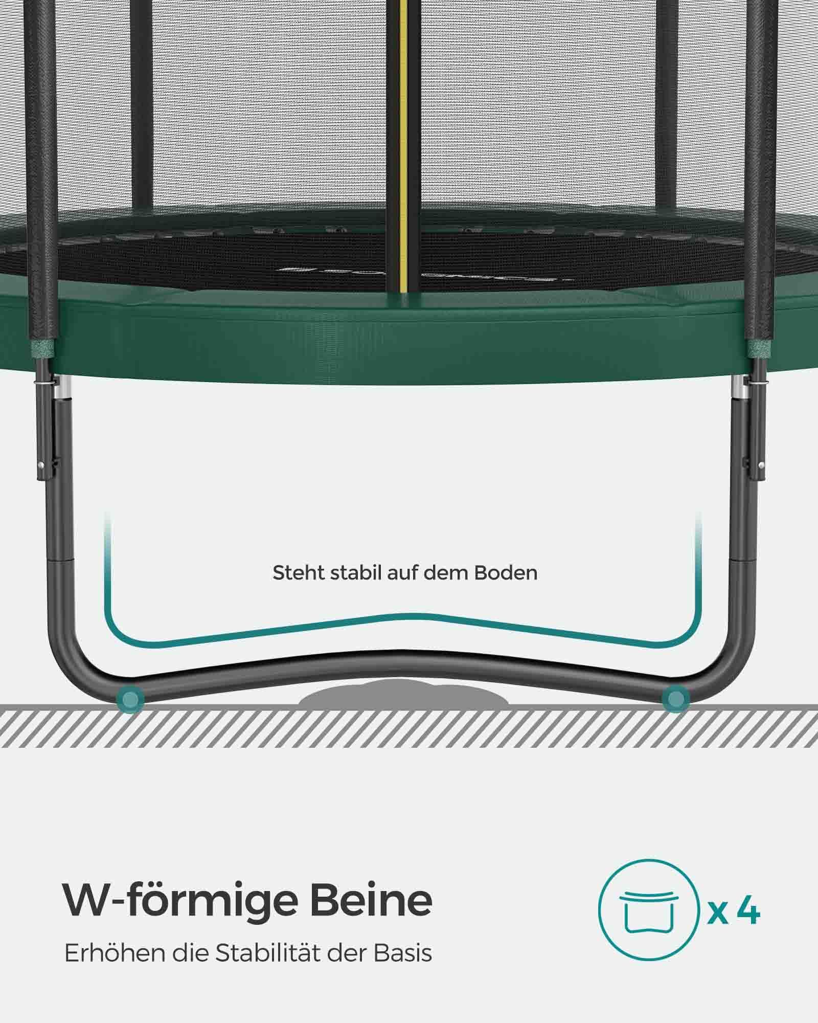 Trampolin stor Ø 366 cm med indvendigt net - Billede 6