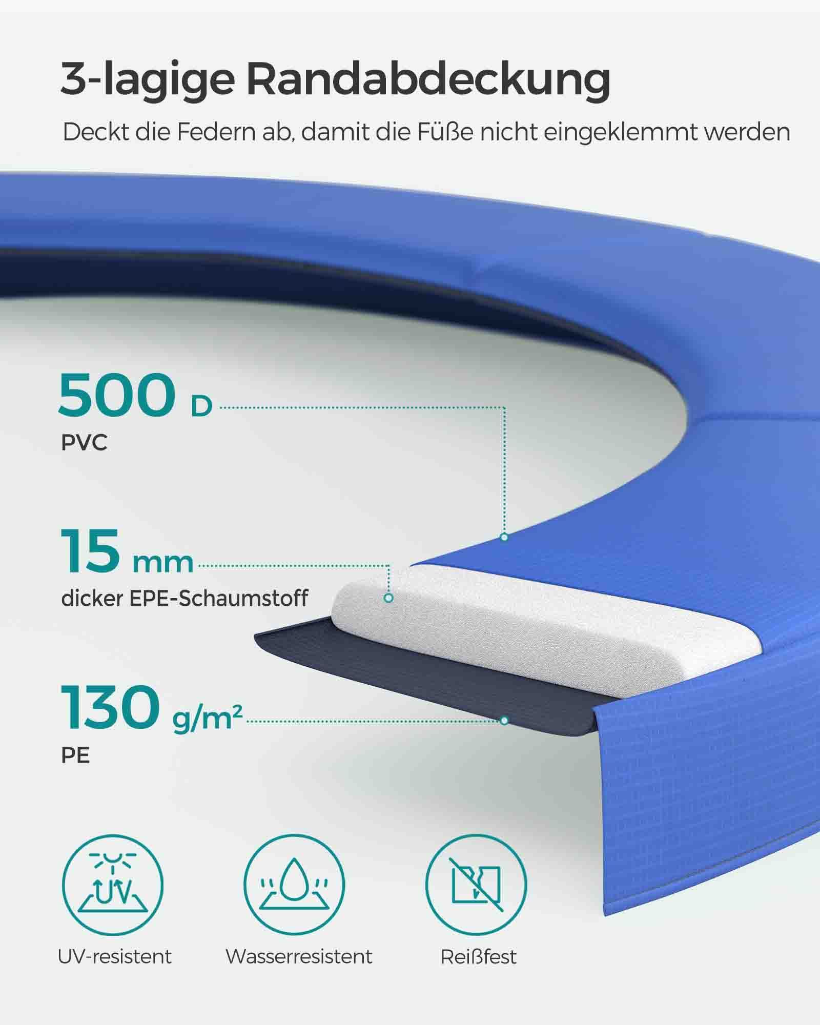 Trampolin med nät Ø 427 cm - Billede 5