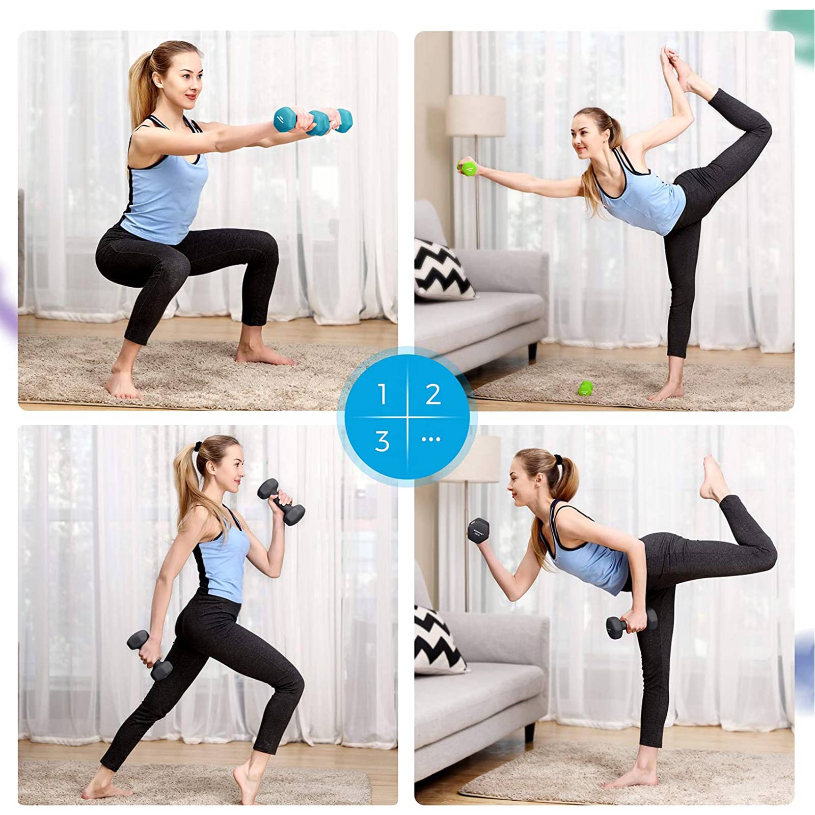 Dumbbell set with dumbbell rack - Image 3