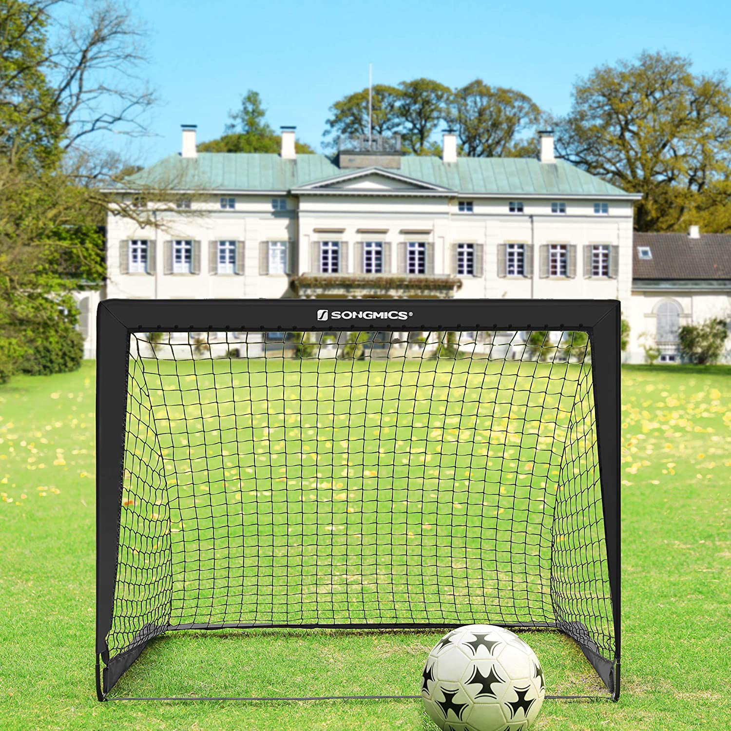 Fotbollsmål för barn svart SZQ122B02 - Bild 4