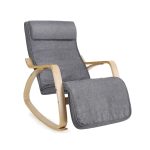 Songmics Rocking Chair - Living Room Chair. grey
