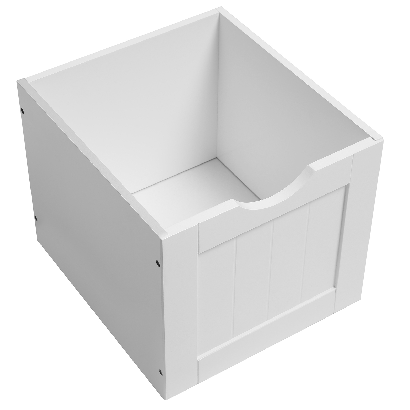 Oppbevaringsskap for baderom, gulvskap med 3 store skuffer og 1 justerbar hylle, 60 x 30 x 81 cm, hvit BBC49WT - Bilde 5