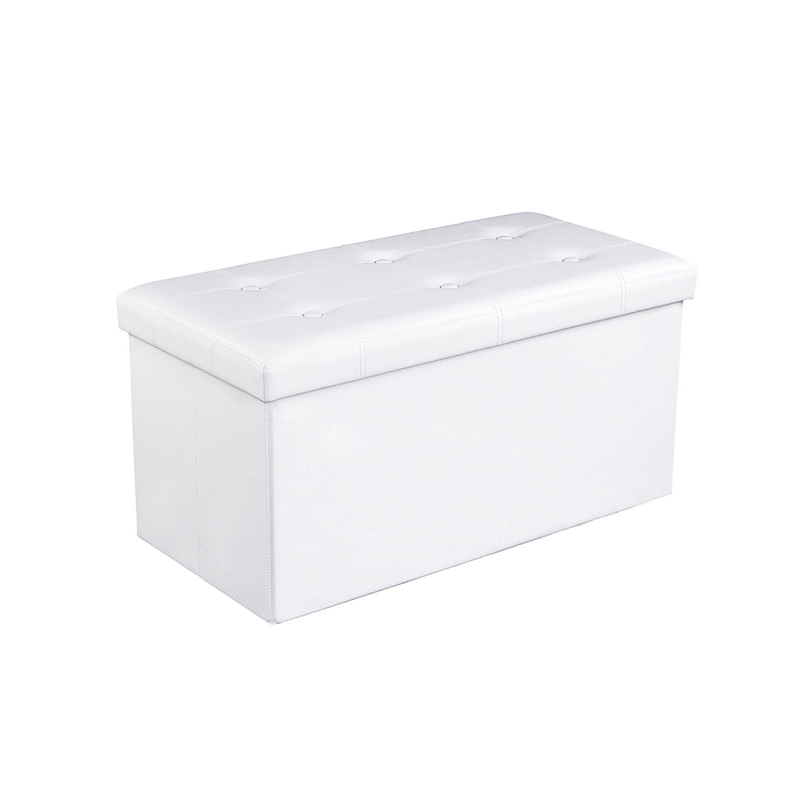 Chest 76 cm imitation leather white