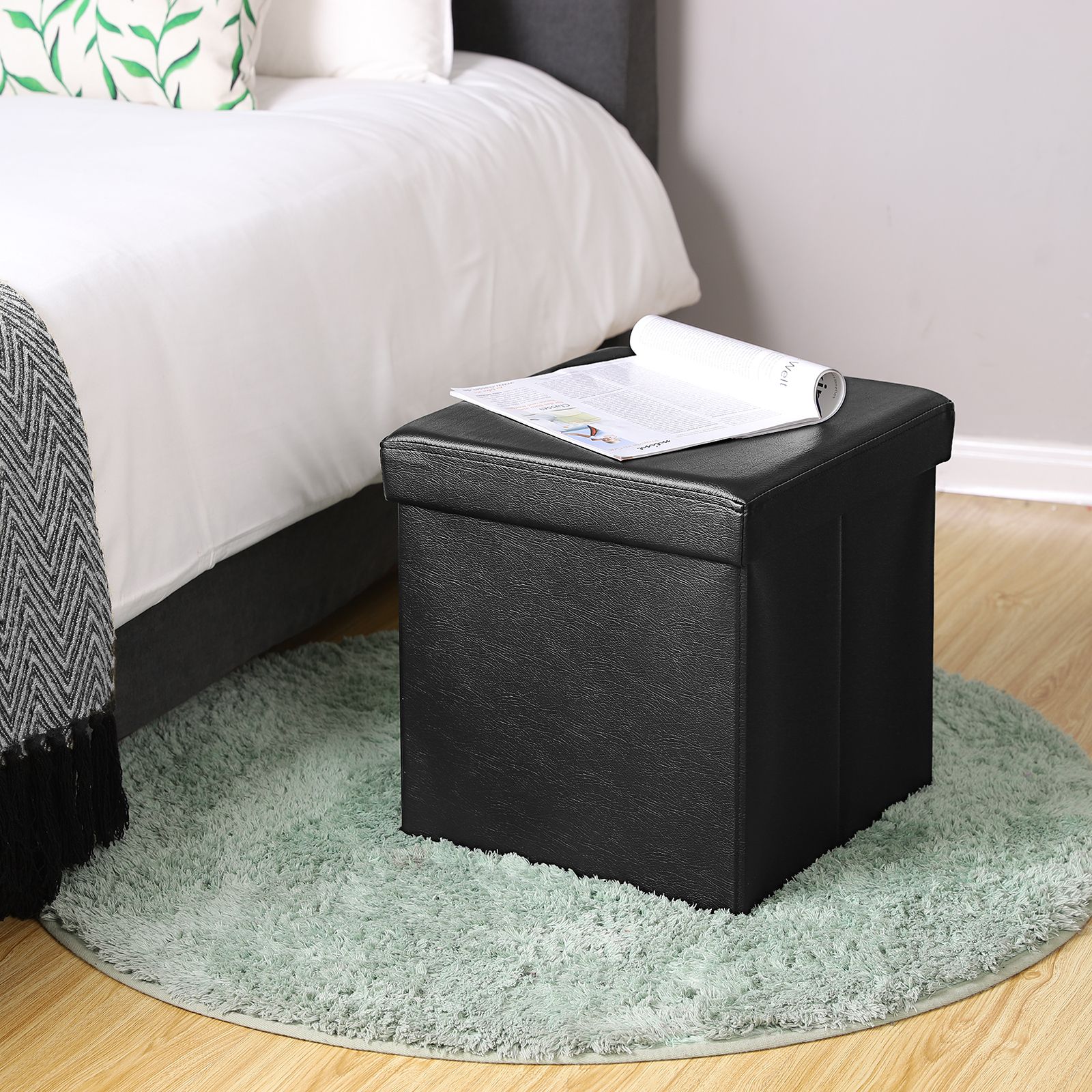 Songmics Foldable Footstool 38 x 38 x 38 cm - Image 4