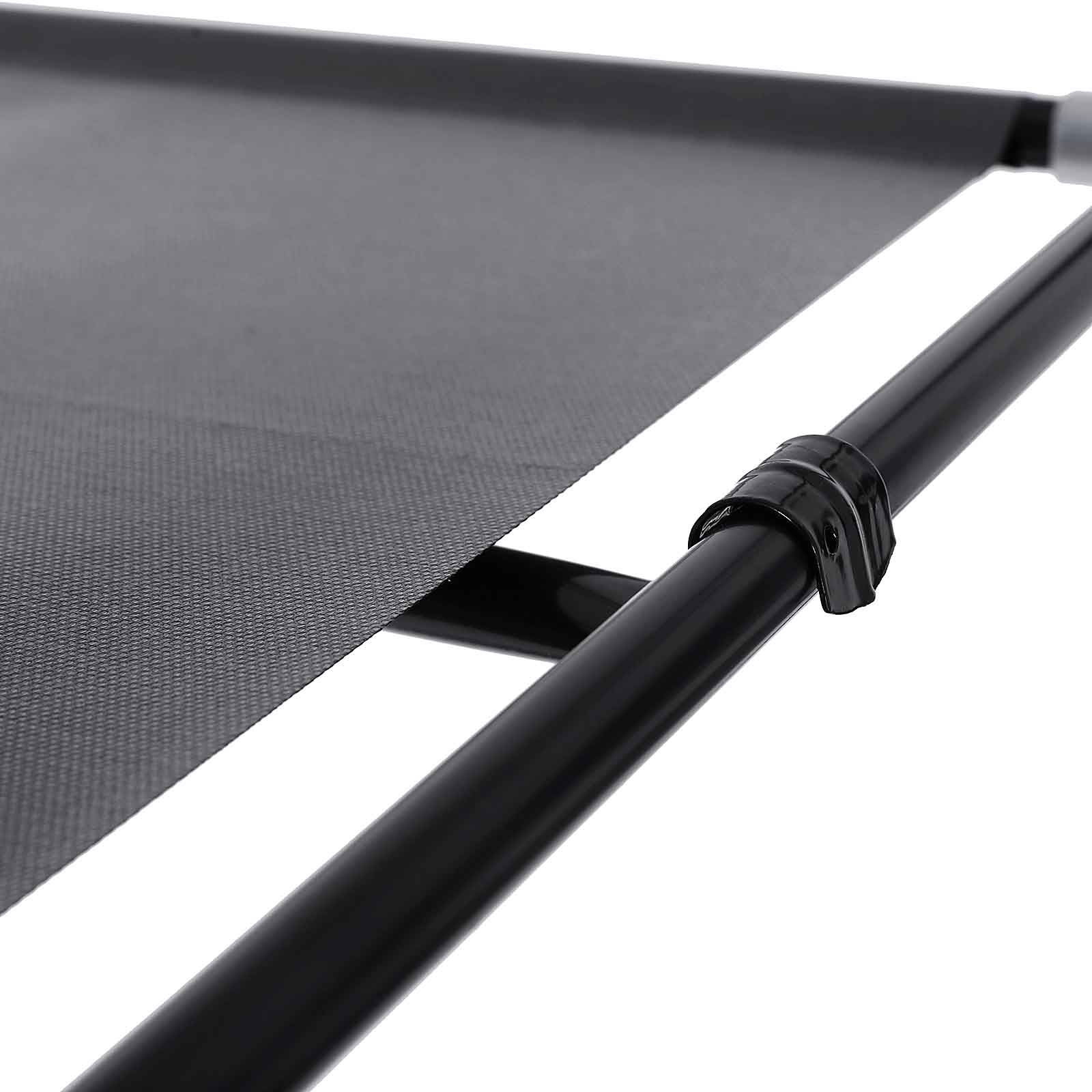 Fabric Wardrobe, Foldable Closet with Hanging Rail, Single Clothes Rack, Storage Organiser for Bags, Toys, Shoes, Living Room, Bedroom, Cloakroom, 75 x 45 x 160 cm, Black - Image 6