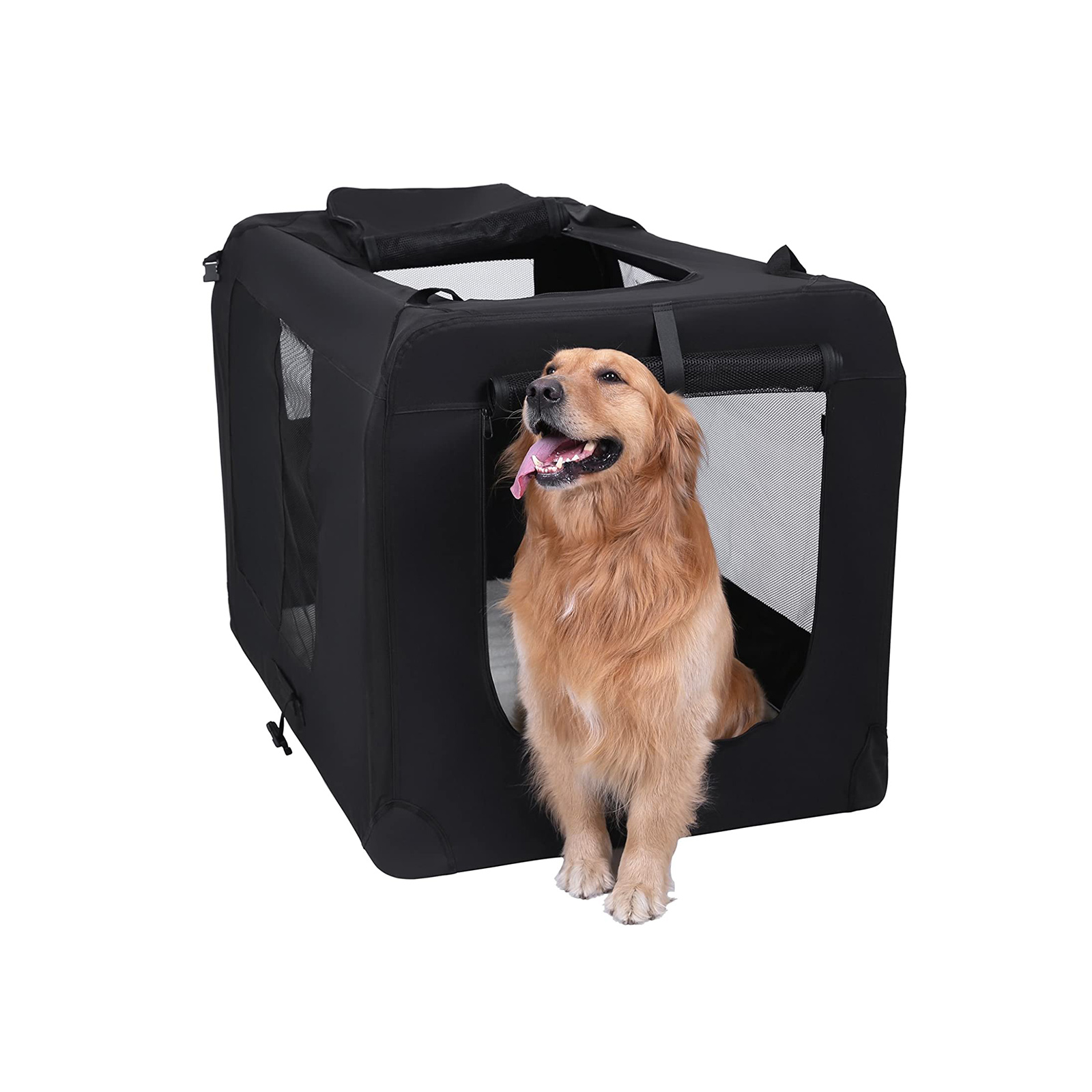 B00TI0V2XC Dog Box for Car, Dog Transport Box, Foldable Cat Box, Oxford Fabric, XXL, 91 x 63 x 63 cm, Black , 4700 g - Image 2