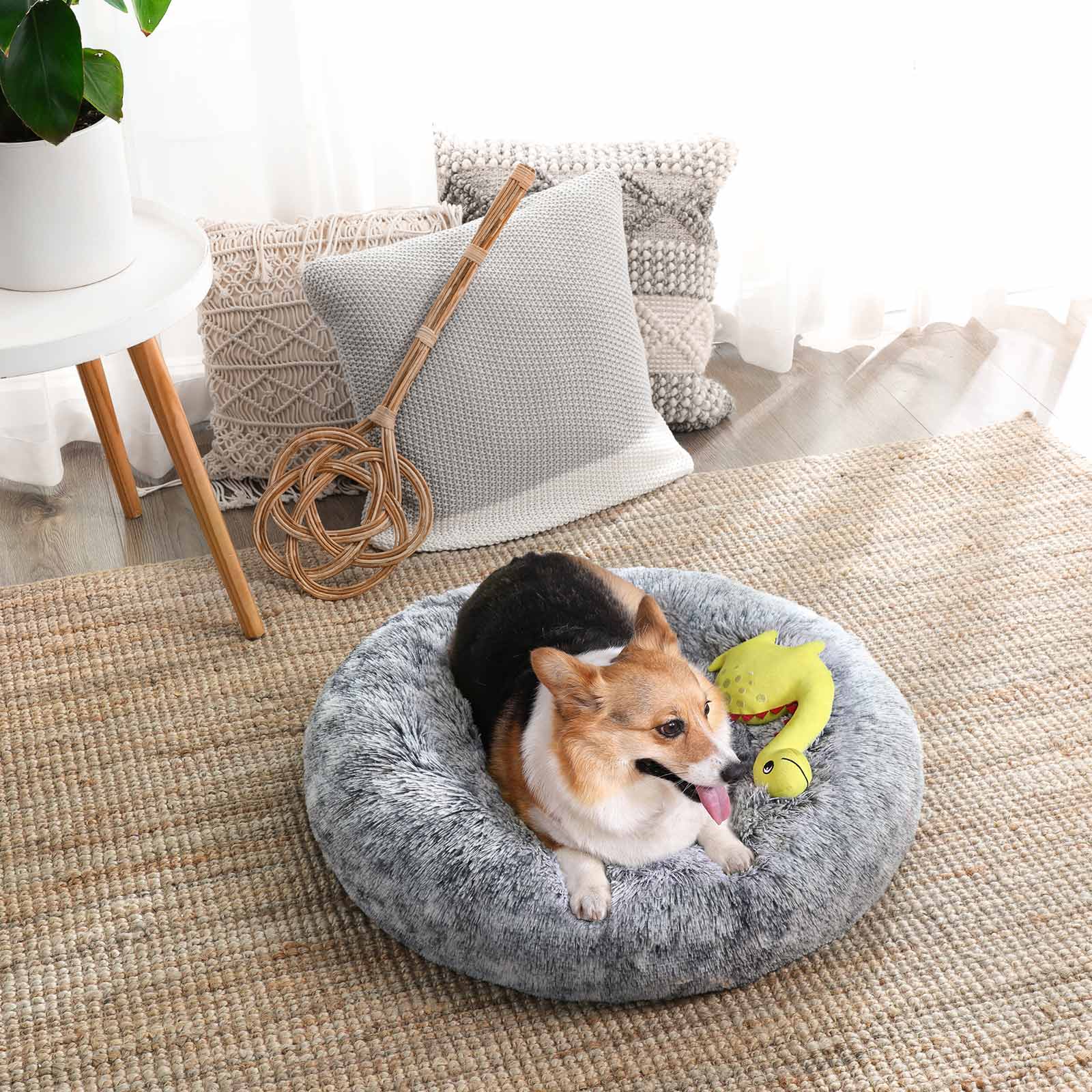 Dog bed 70 cm grey - Image 4