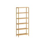 SONGMICS bamboo shelf with six levels