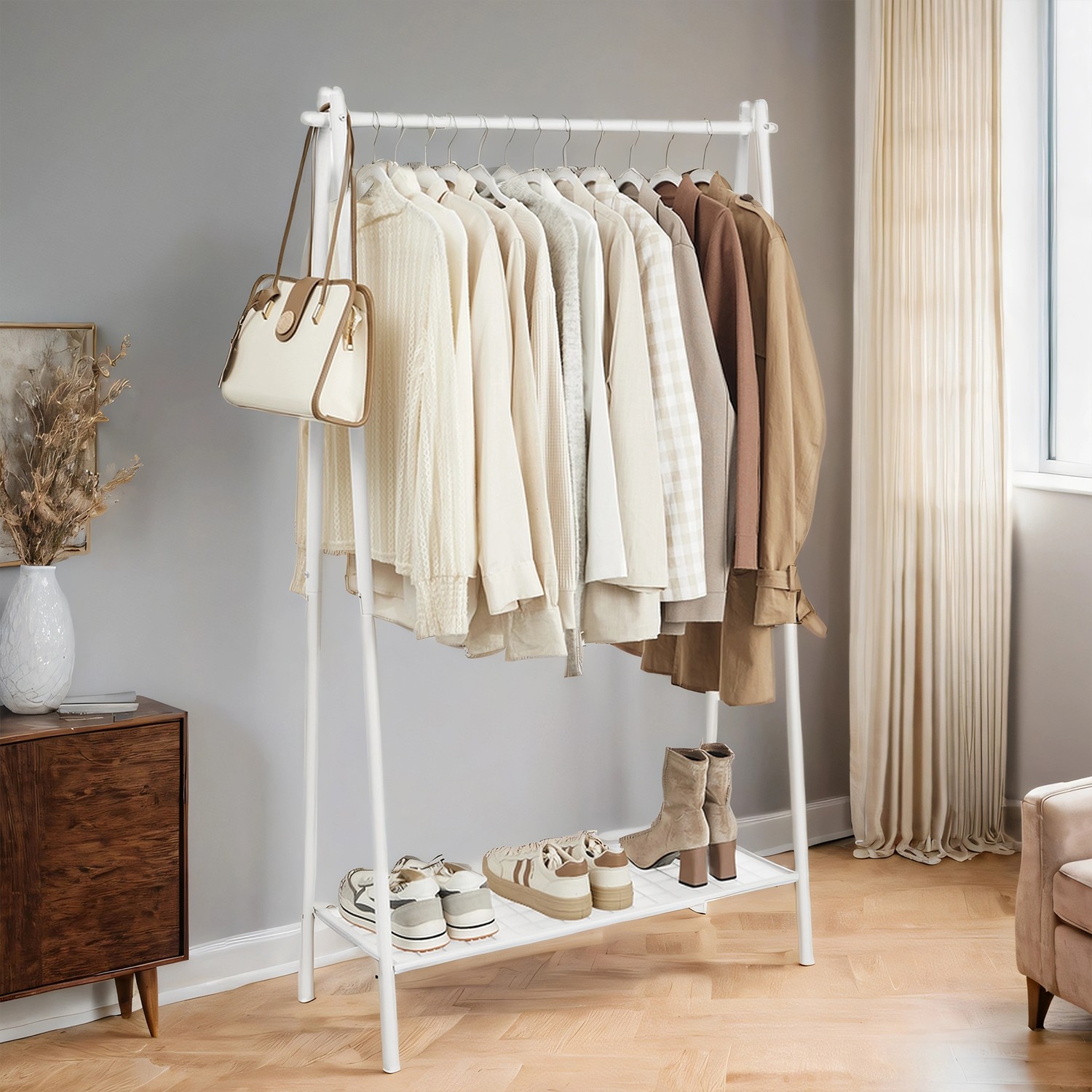 SONGMICS garderobestativ, garderobe, frakkestativ