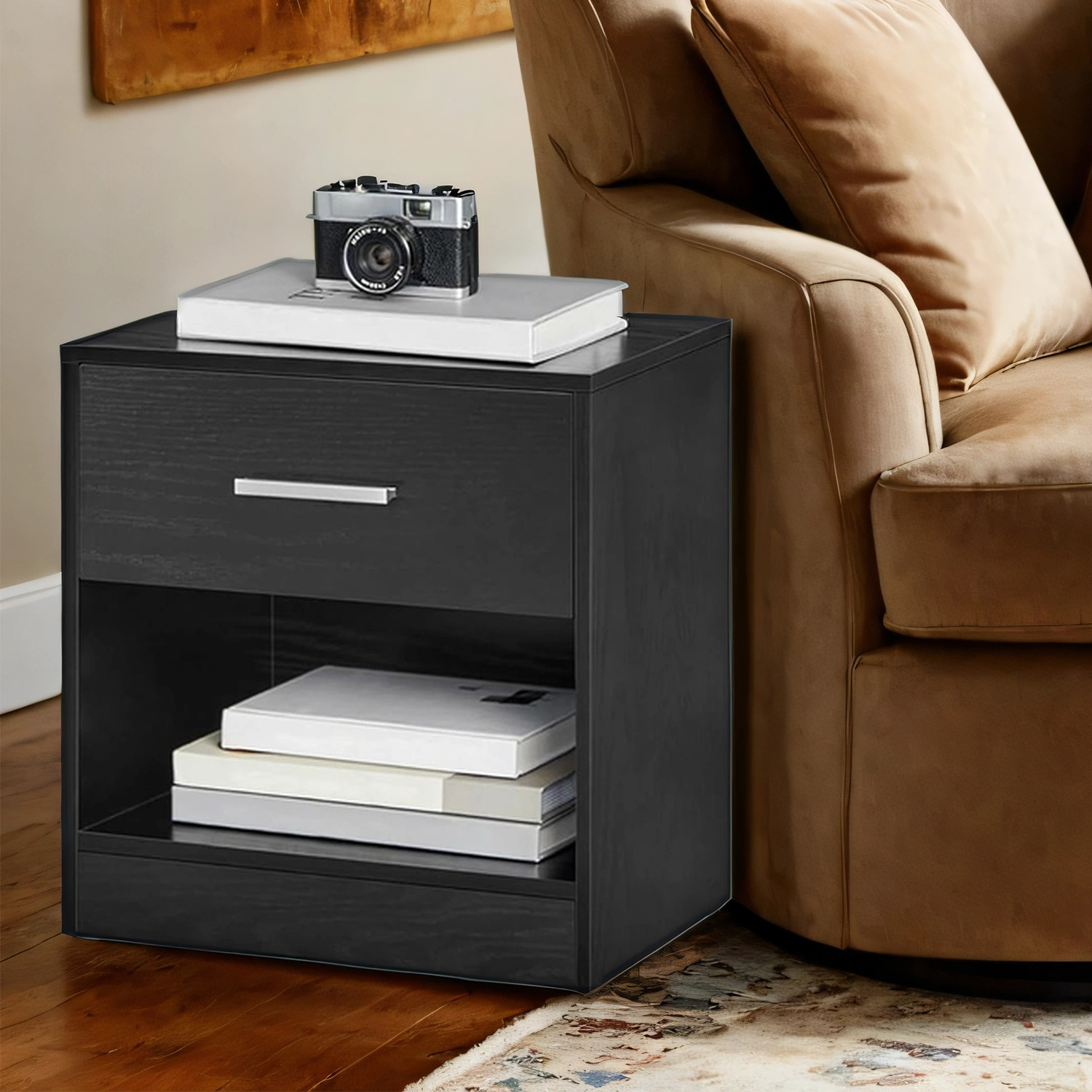 VASAGLE Bedside table, set of 2, side table