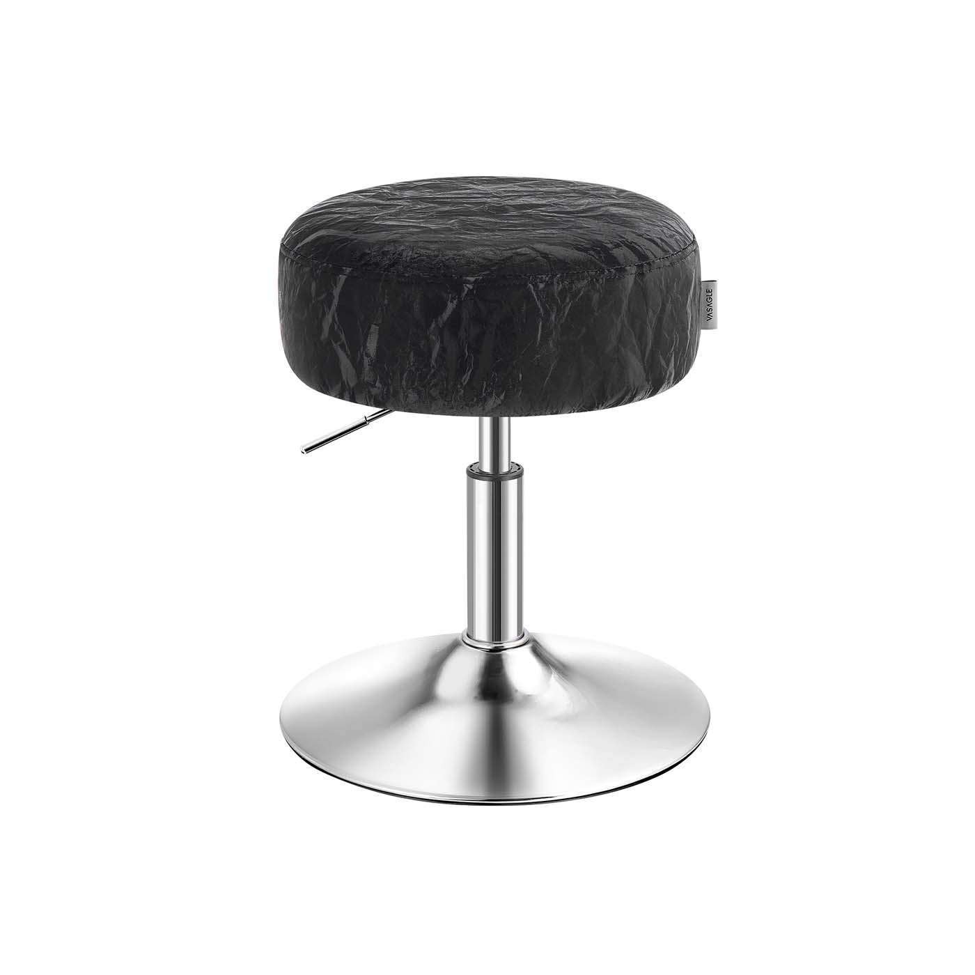 VASAGLE Højdejusterbar og 360° drejelig makeup-skammel, sort