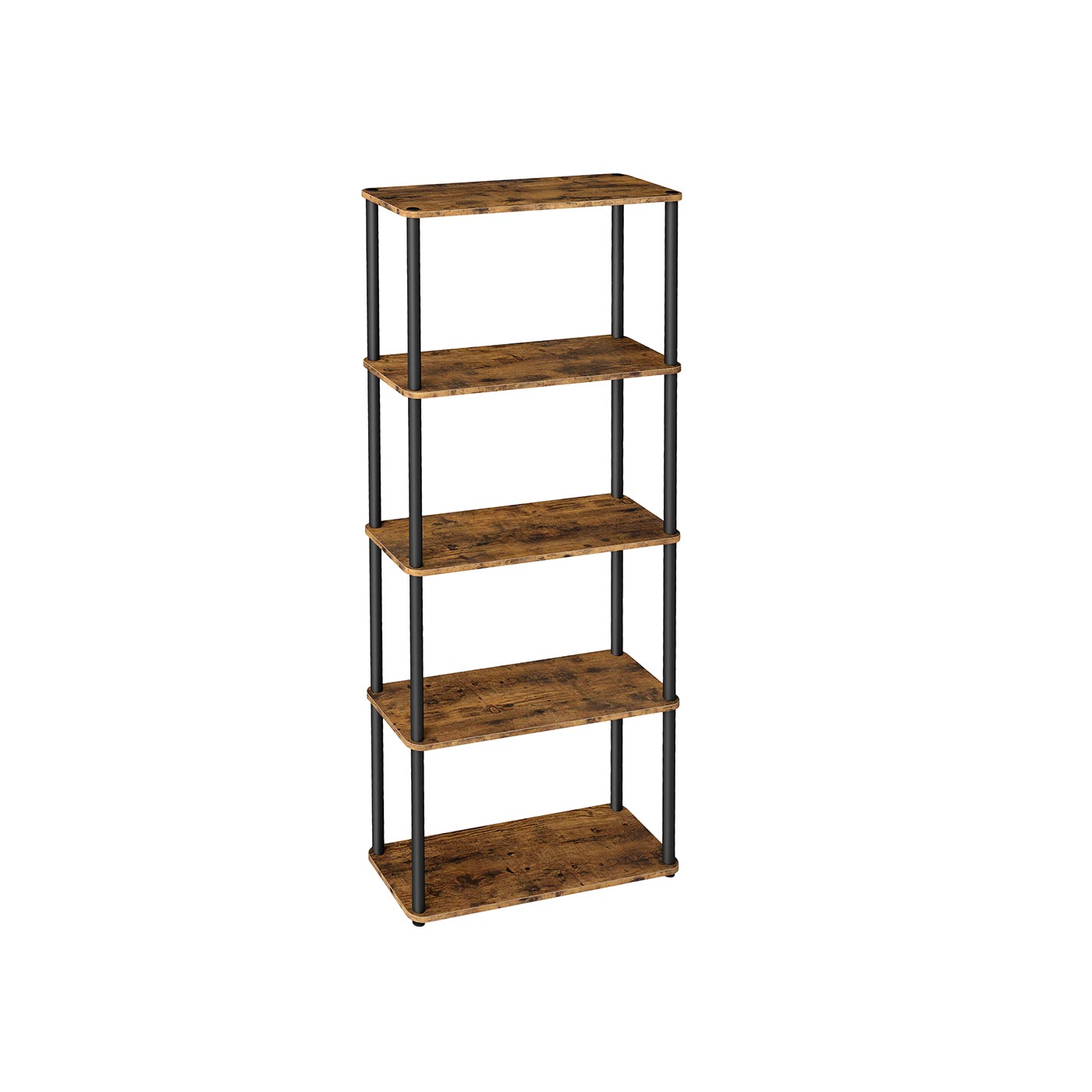 VASAGLE free-standing shelf with tool-free assembly and five shelves