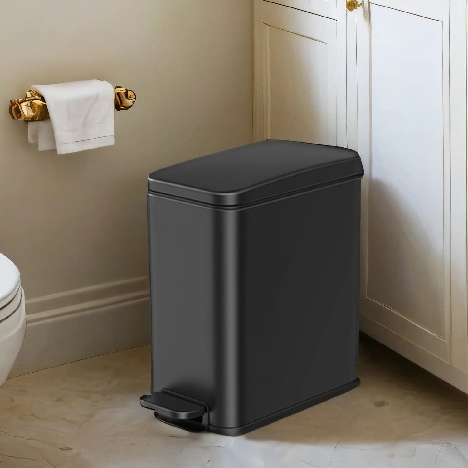 SONGMICS 5-liter cosmetic bin with narrow lid