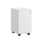 SONGMICS skuffeskab med 3 skuffer 40 x 30 x 54 cm mat hvid