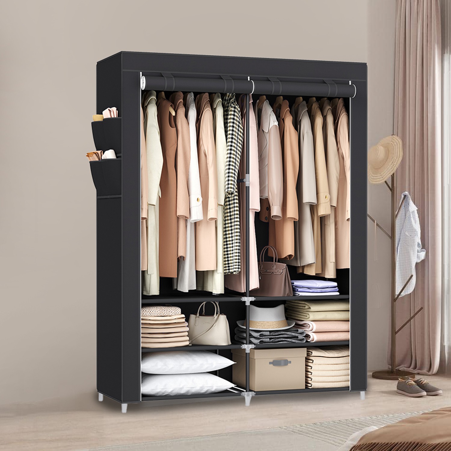 SONGMICS stofgarderobe, 45 x 127 x 176 cm