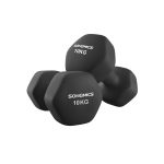SONGMICS Hexagon dumbbell set with neoprene coating