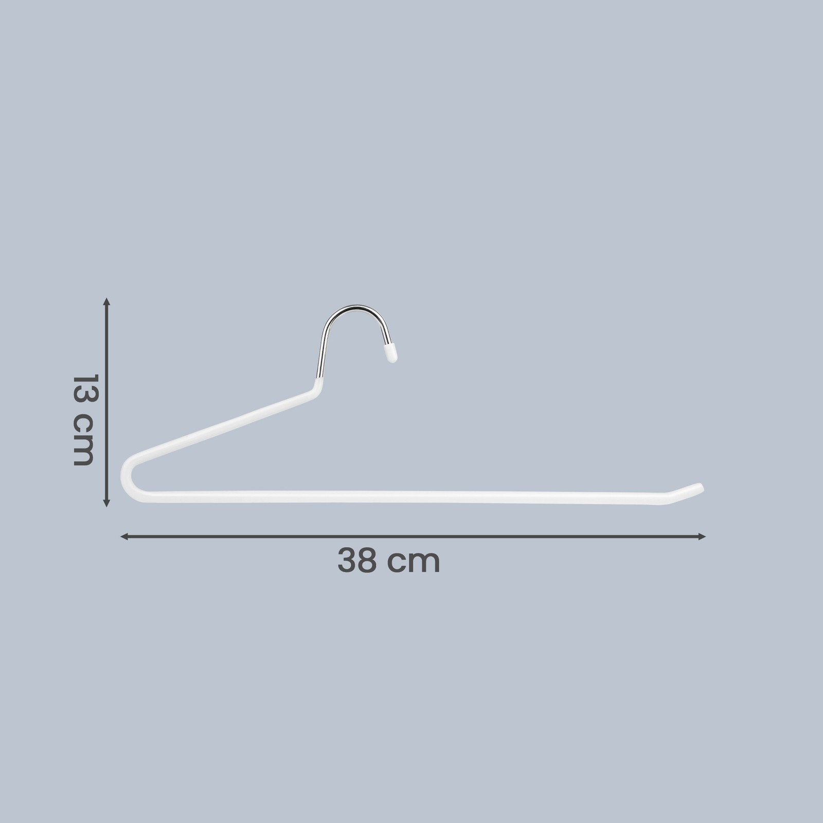 SONGMICS Songmics 20 stk. metalbøjler til bukser Ø 5 mm, sort, 38 cm - Billede 4
