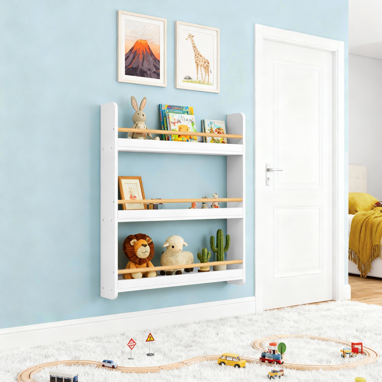 Bookshelf, children's shelf, 3 levels - Image 5