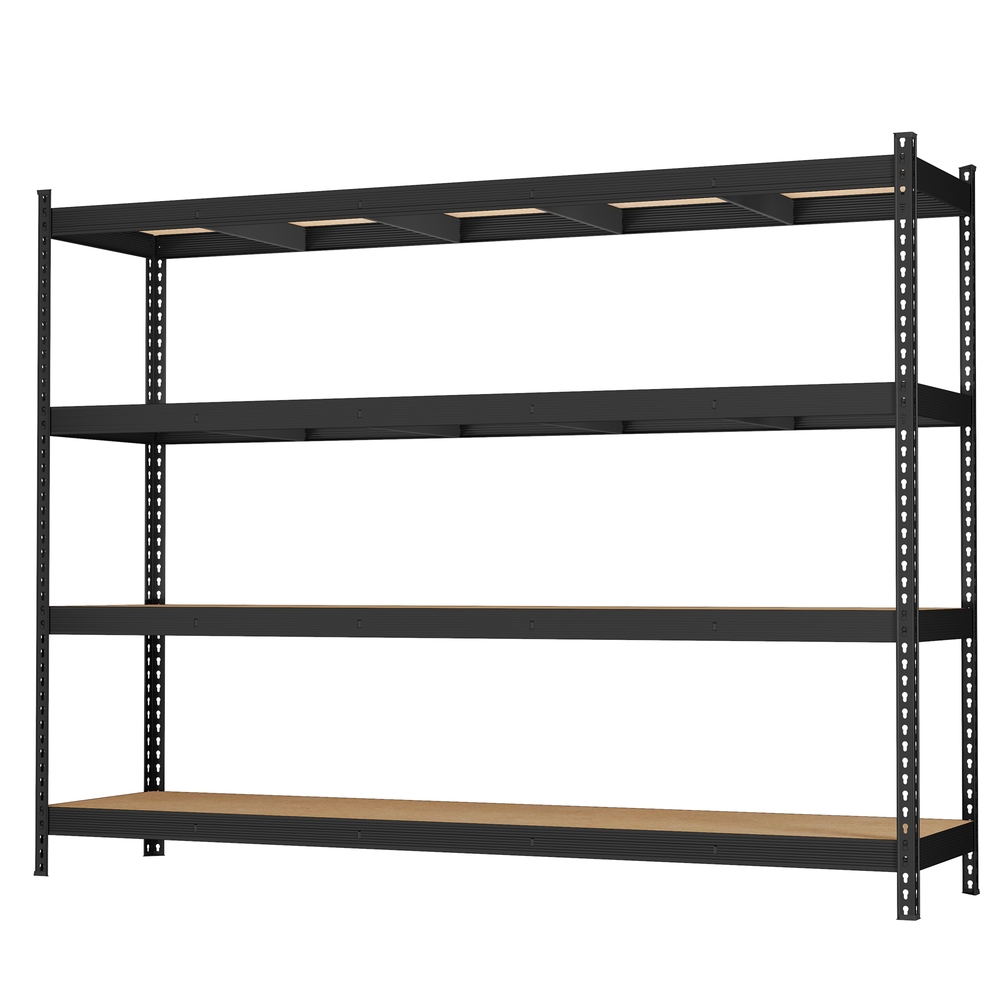 Heavy-duty shelving unit, freestanding with 4 shelves, 60 x 200 x 183 cm