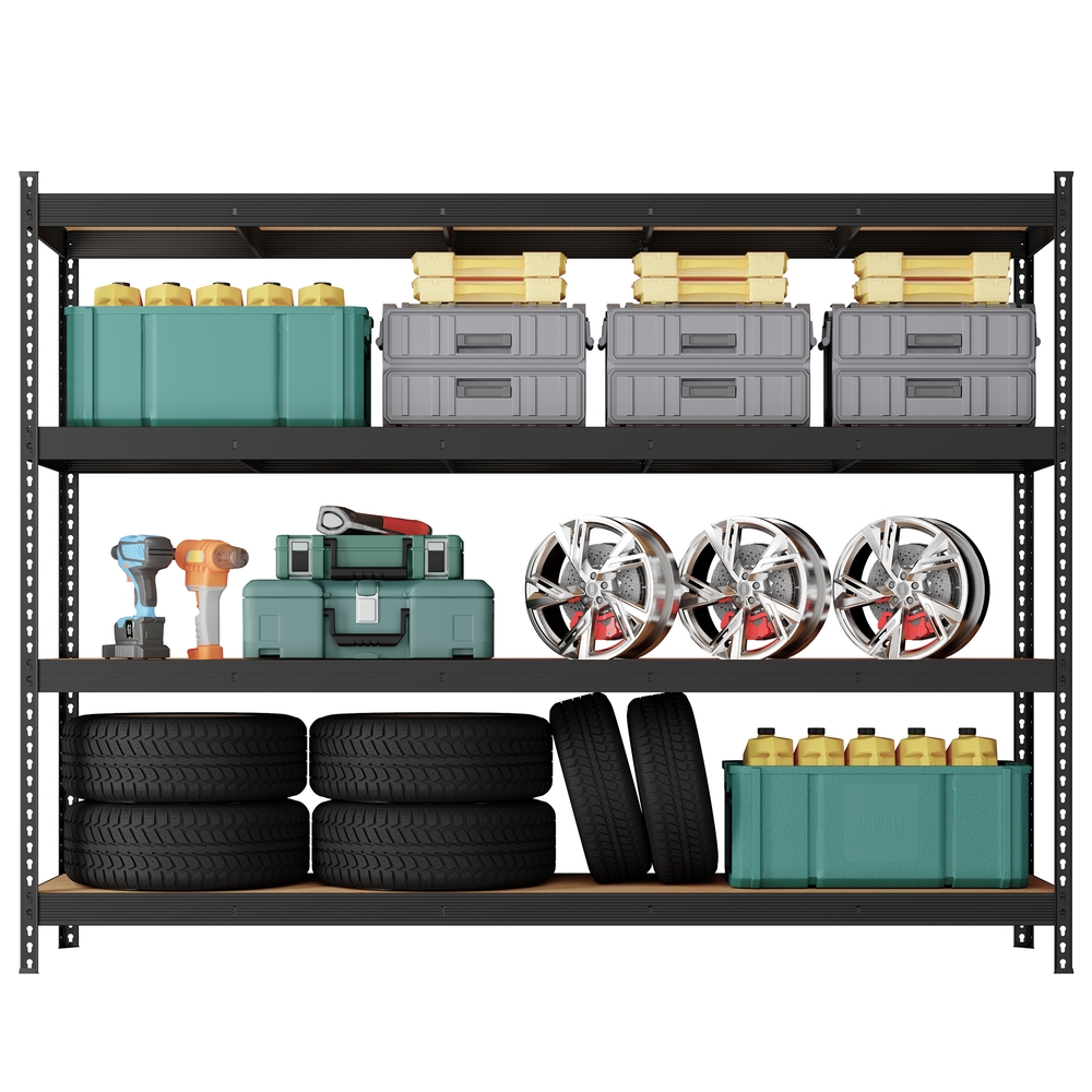 Heavy-duty shelving unit, freestanding with 4 shelves, 60 x 200 x 183 cm - Image 2