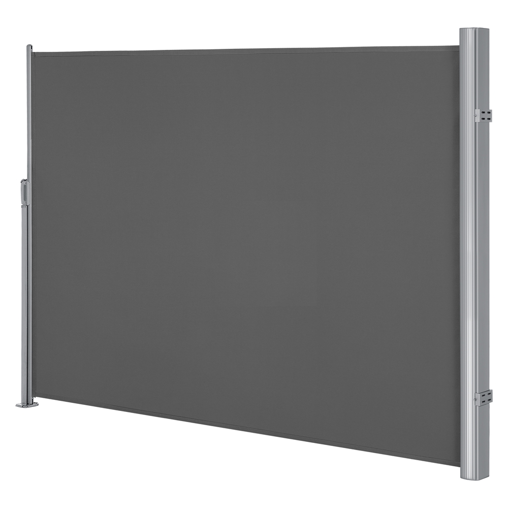 Side awning, retractable side roller shade, privacy screen