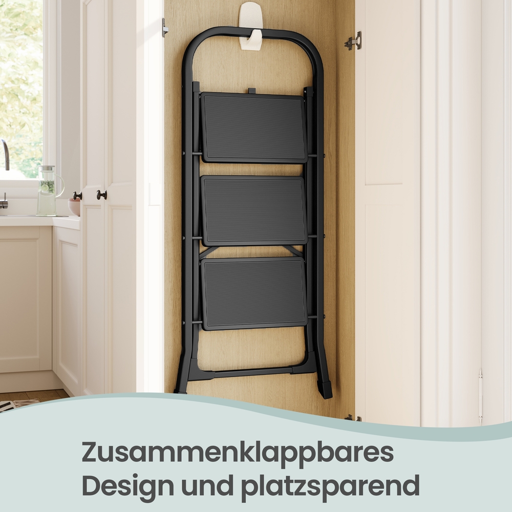 Stige, 3 trin, sammenklappelig med lås - Billede 7