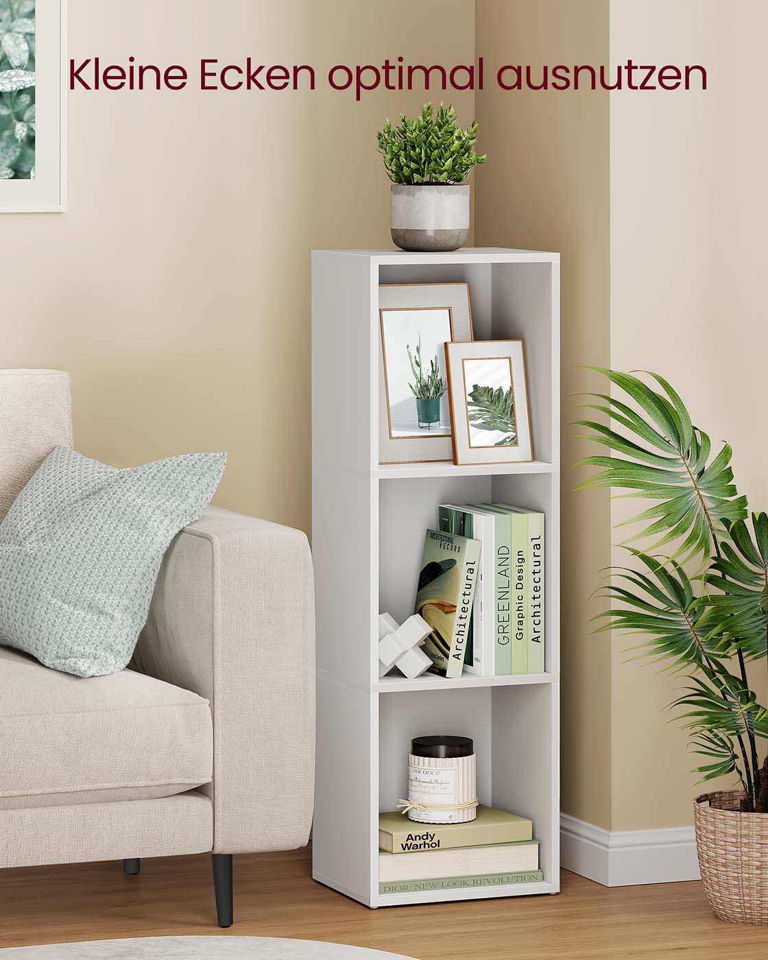 Bookcase with 3 open storage shelves - Image 3